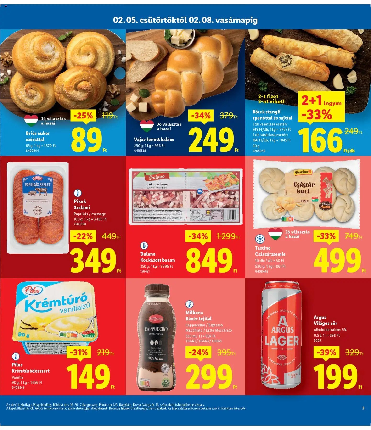 Lidl újság 2026.02.05. Püspökladány, Zalaegerszeg, Nagykáta (2026-02-05 - 2026-02-08)