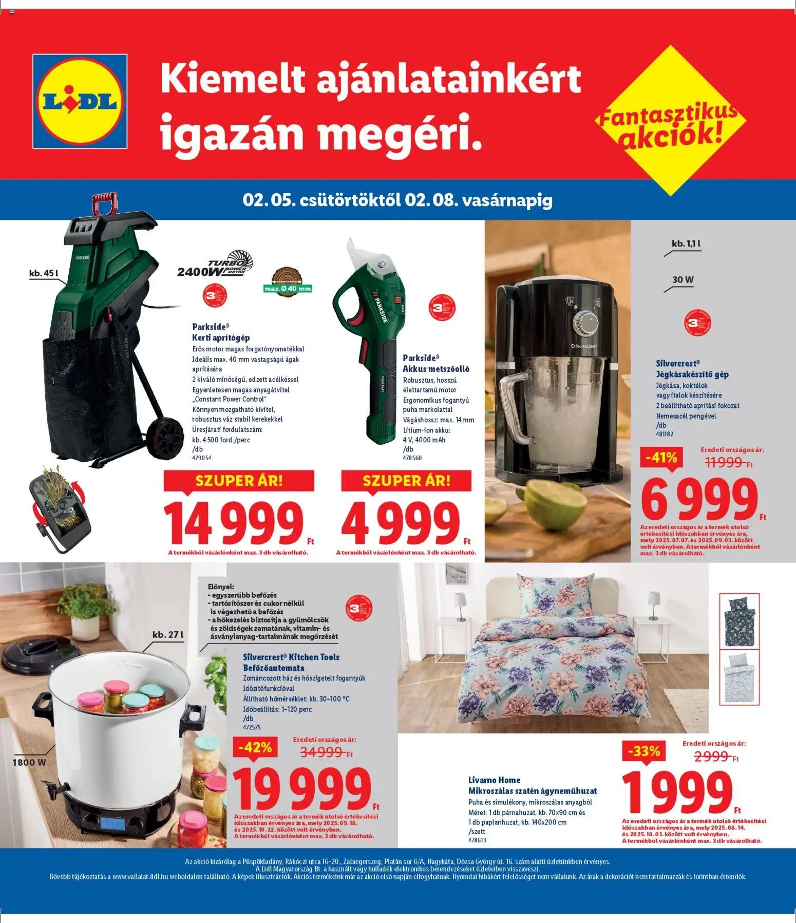 Lidl újság 2026.02.05. Püspökladány, Zalaegerszeg, Nagykáta (2026-02-05 - 2026-02-08)