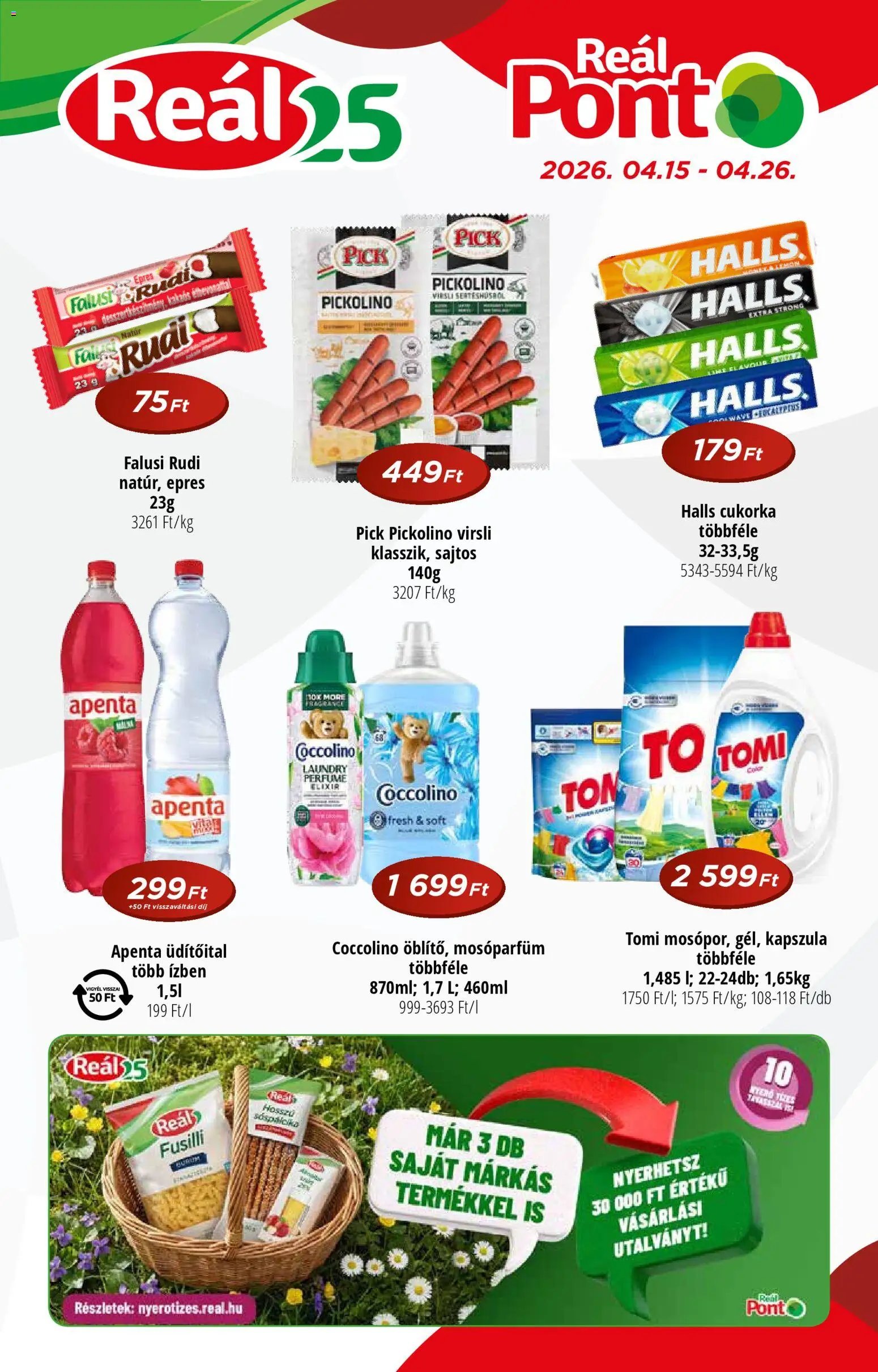 Reál újság 2026.04.15. Reál Pont akciós újság (2026-04-15 - 2026-04-26)