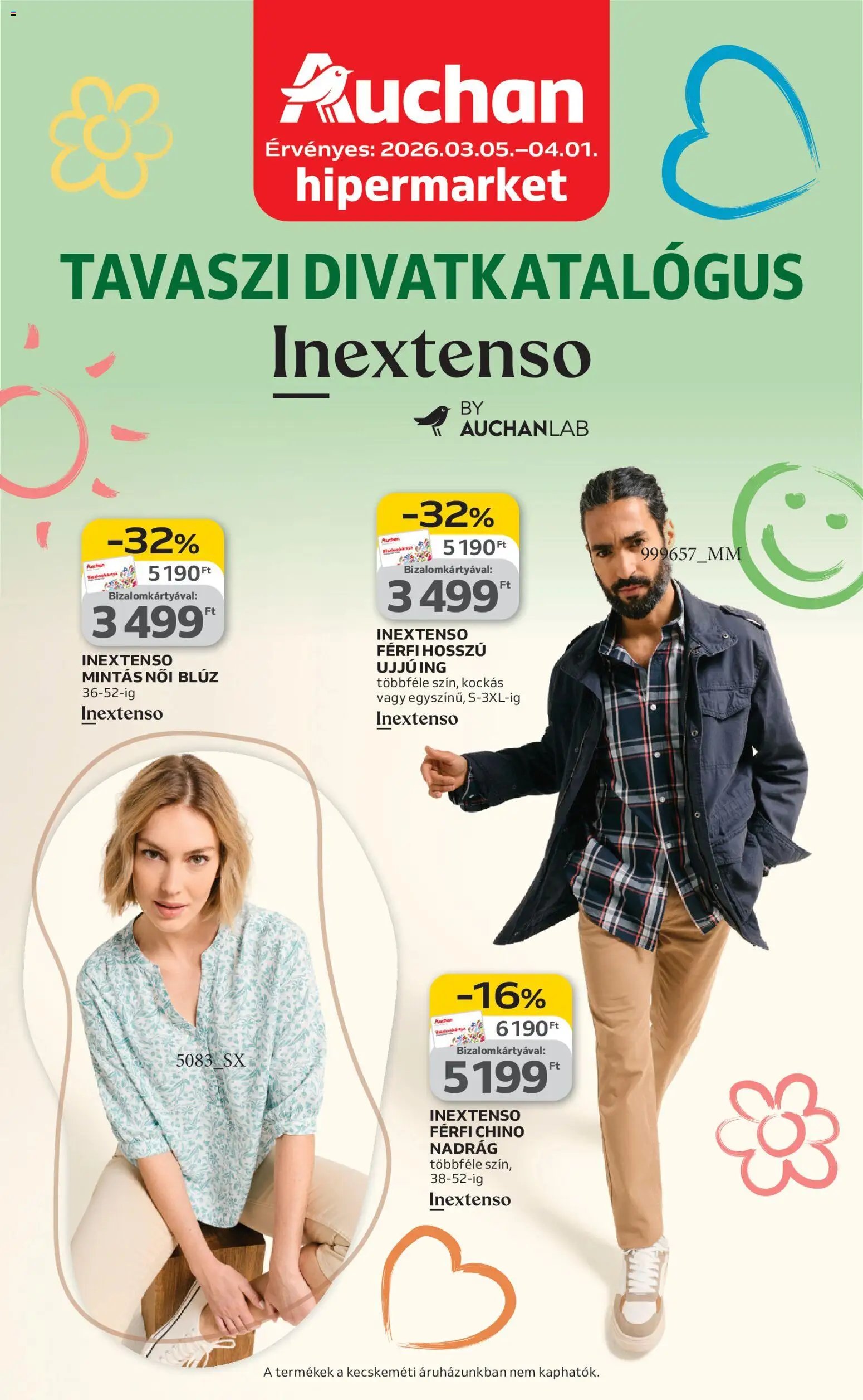 Auchan újság 2026.03.05. Auchan Tavaszi textil ajánlataink (2026-03-05 - 2026-04-01)