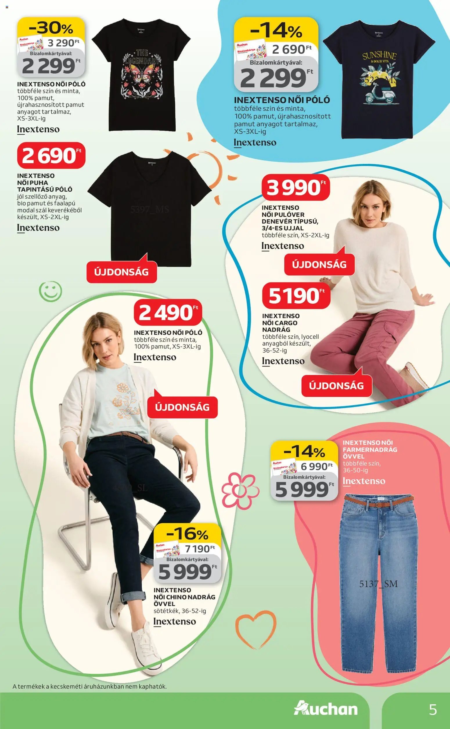 Auchan újság 2026.03.05. Auchan Tavaszi textil ajánlataink (2026-03-05 - 2026-04-01)