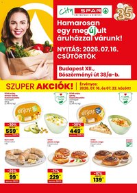 Spar újság 2026.07.16. Spar City Bp. XIII. Böszörményi út szórólap