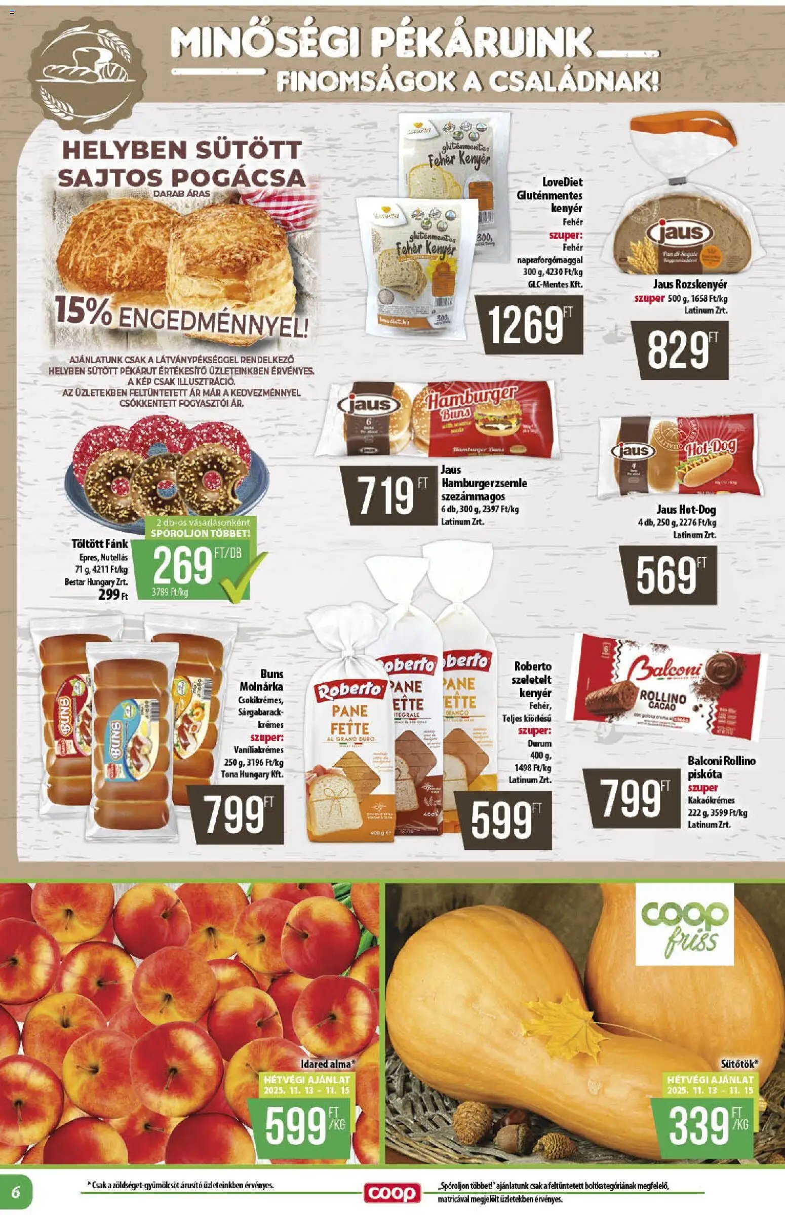 COOP újság 2025.11.13. Alföld Pro-Coop Zrt. - Abc szuper (2025-11-13 - 2025-11-19)