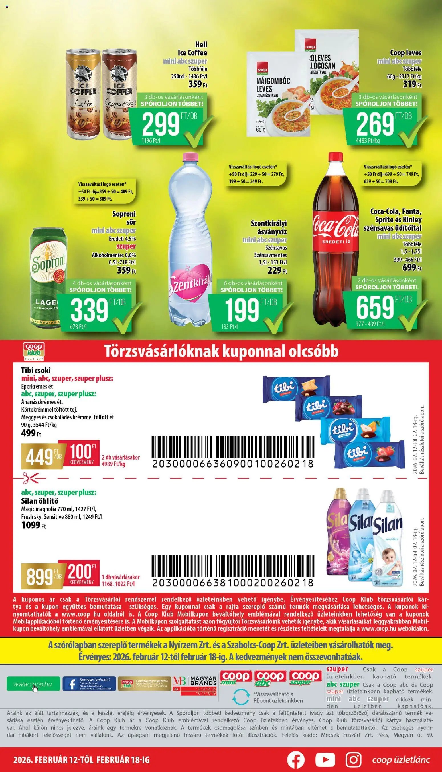 COOP újság 2026.02.12. Nyírzem - Mini & Abc & Szuper (2026-02-12 - 2026-02-18)