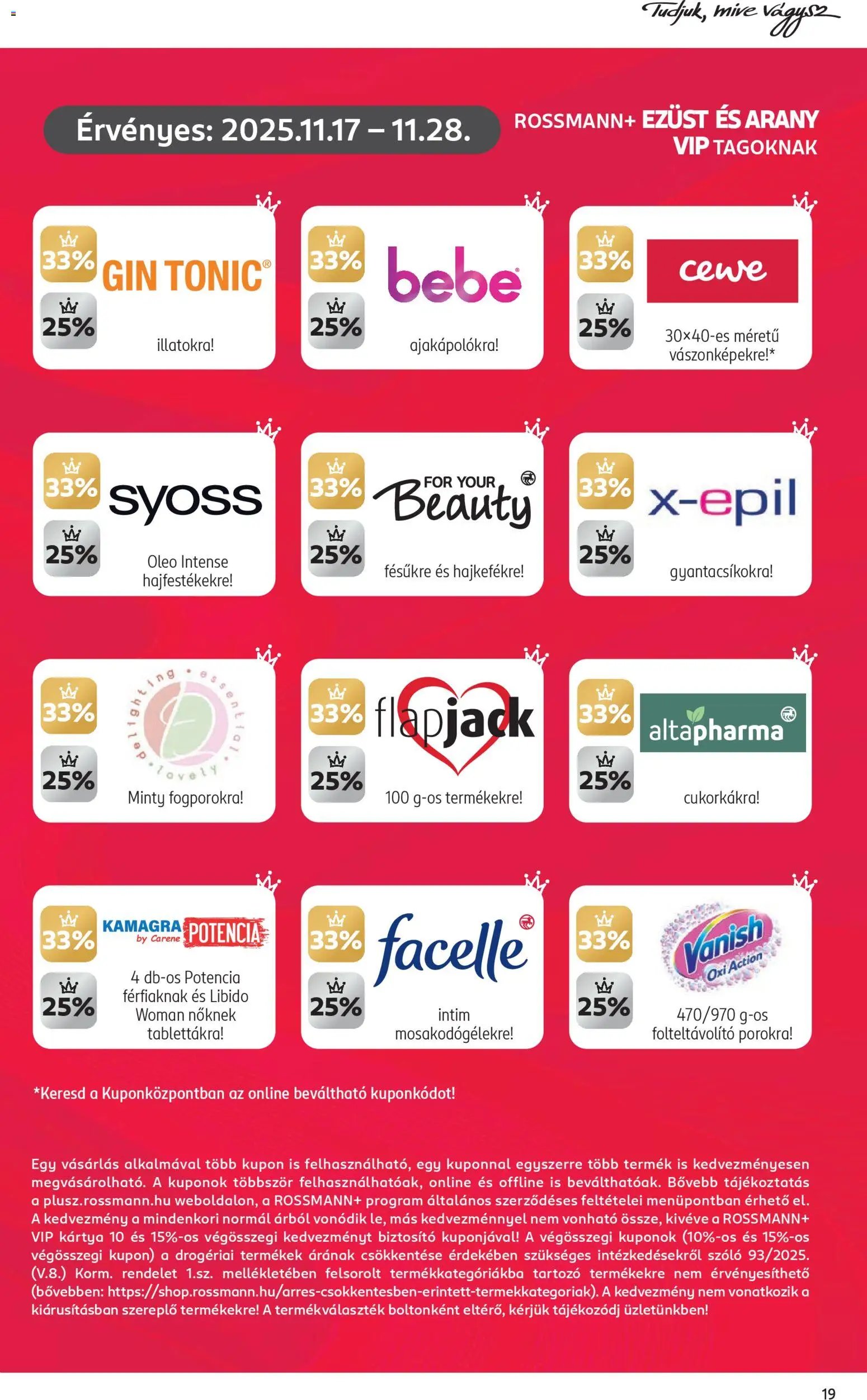 Rossmann újság 2025.11.17. Akciós újság Rossmann (2025-11-17 - 2025-11-28)