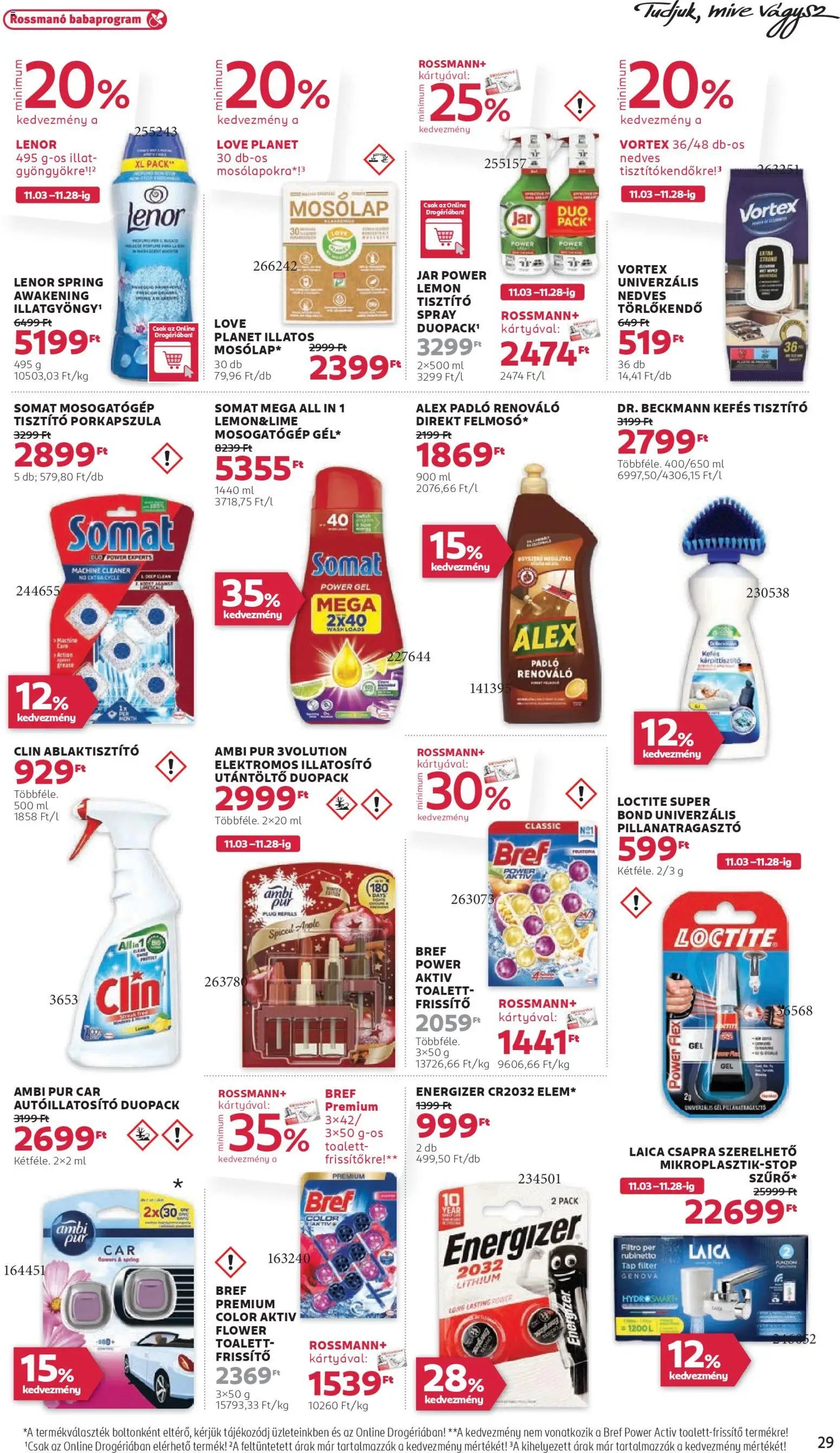 Rossmann újság 2025.11.17. Akciós újság Rossmann (2025-11-17 - 2025-11-28)