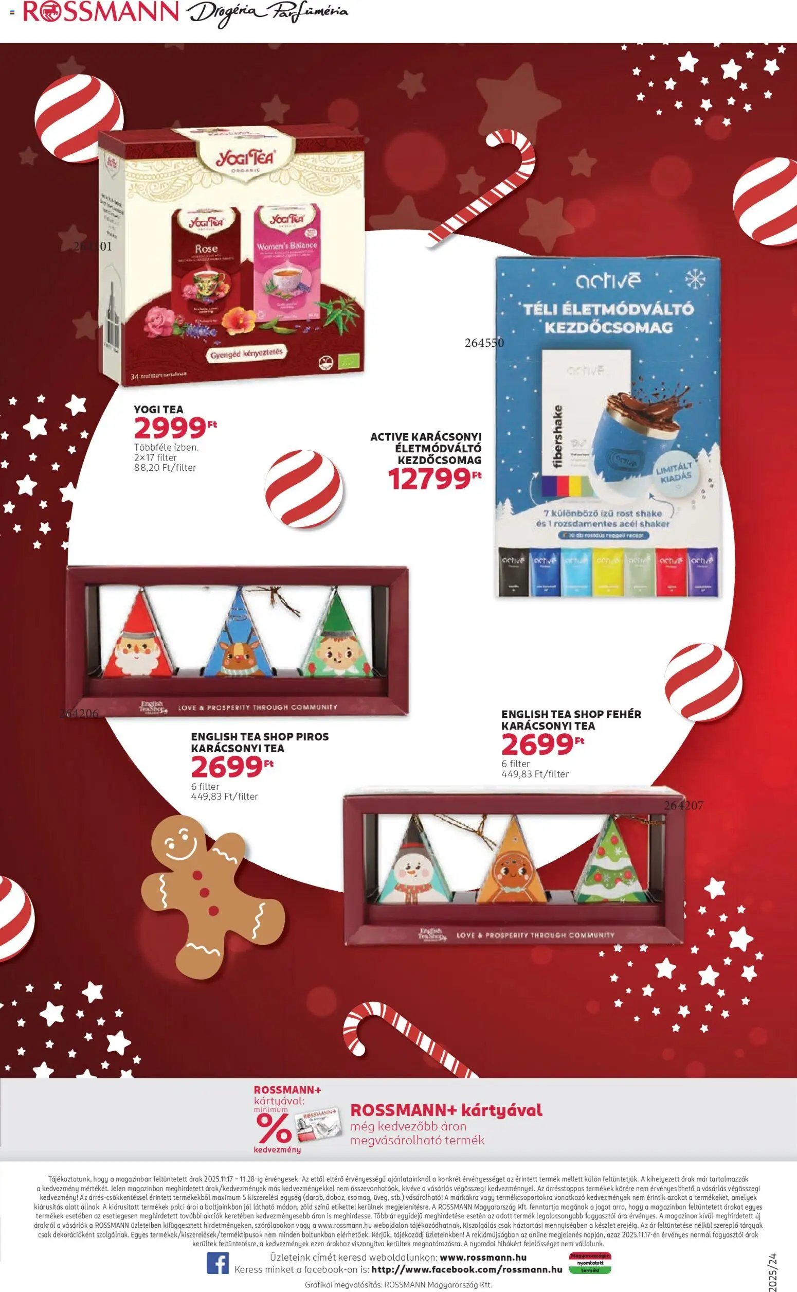 Rossmann újság 2025.11.17. Akciós újság Rossmann (2025-11-17 - 2025-11-28)