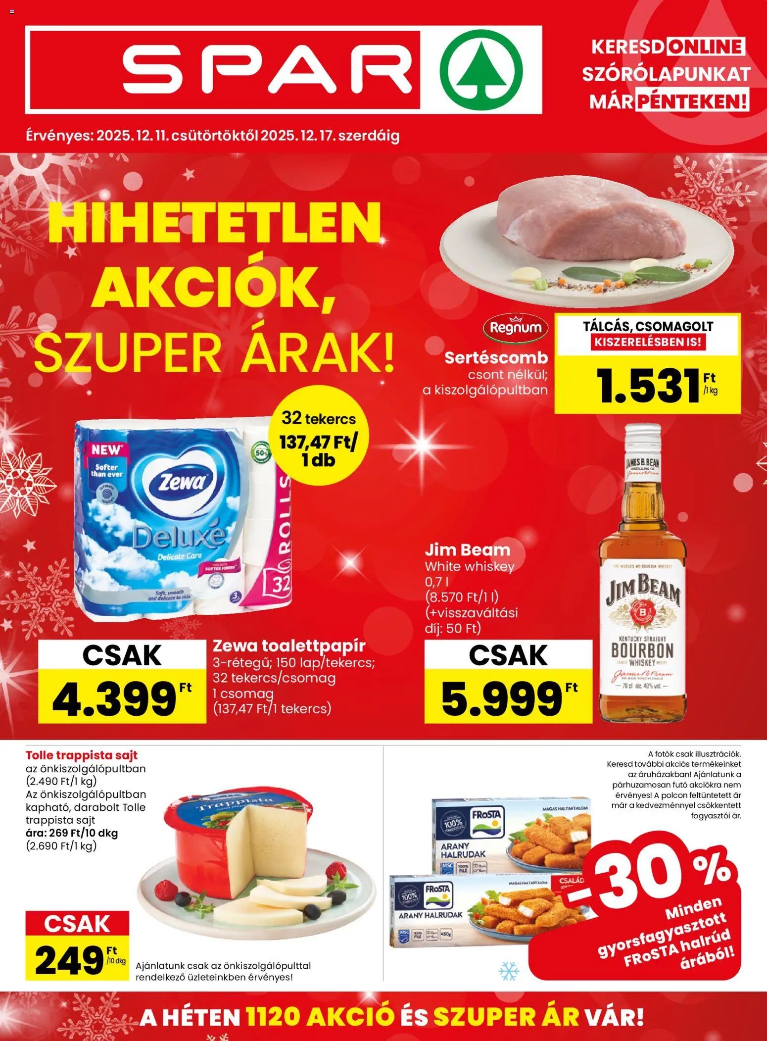 Spar újság 2025.12.11. Akciós újság Spar (2025-12-11 - 2025-12-17)