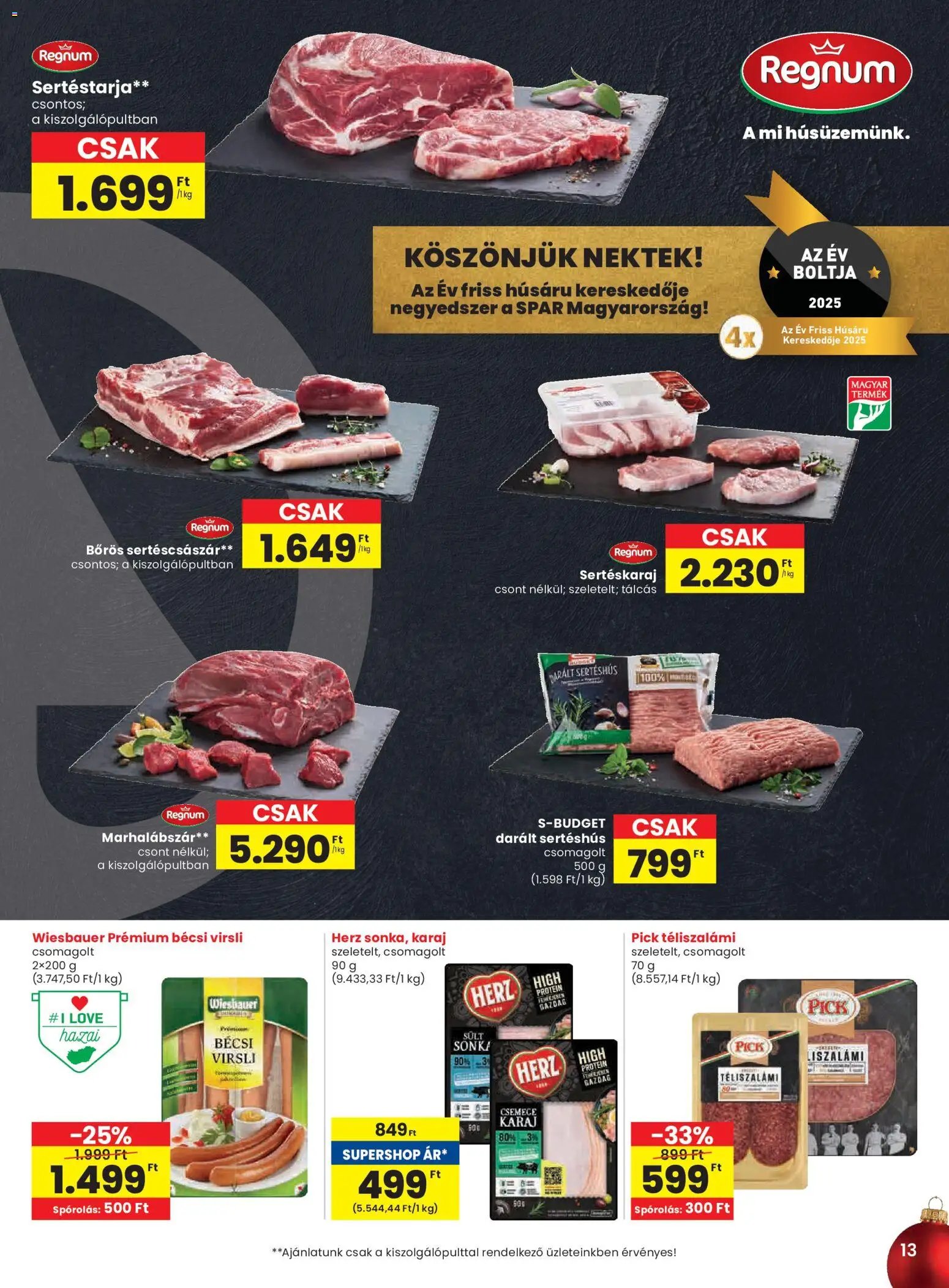 Spar újság 2025.12.11. Akciós újság Spar (2025-12-11 - 2025-12-17)