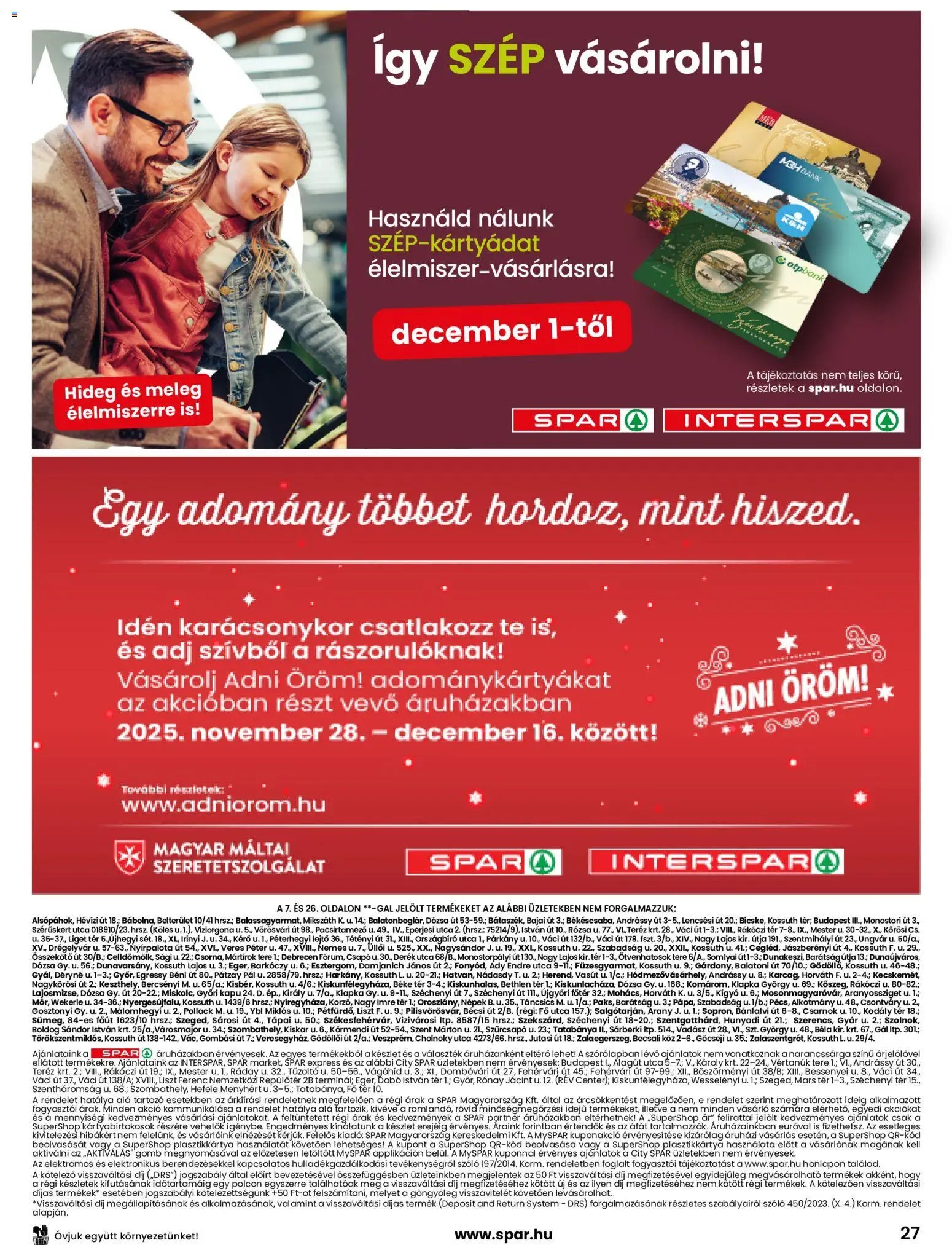 Spar újság 2025.12.11. Akciós újság Spar (2025-12-11 - 2025-12-17)