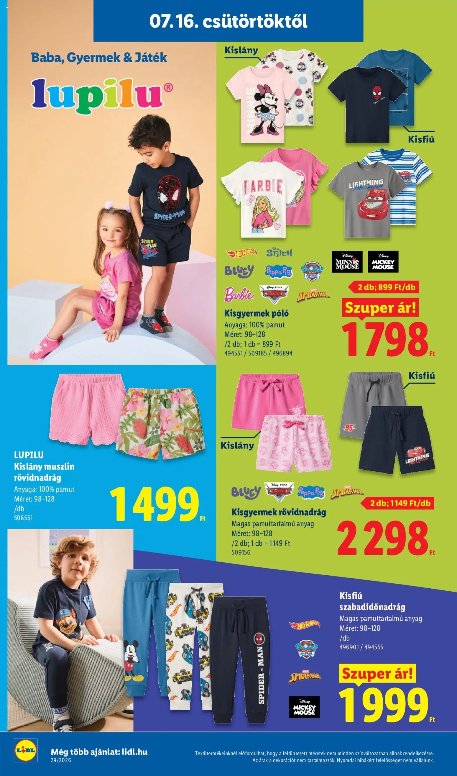 Lidl újság 2026.07.16. Lidl Nonfood kínálatunk