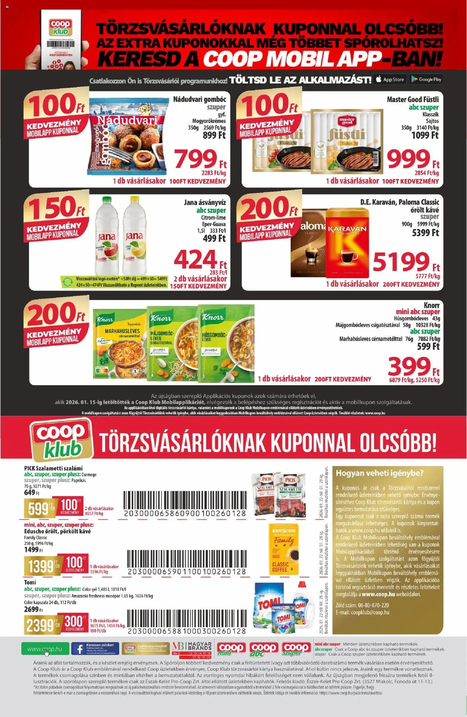COOP újság 2026.01.22. Észak Kelet Pro-Coop Zrt (2026-01-22 - 2026-01-28)