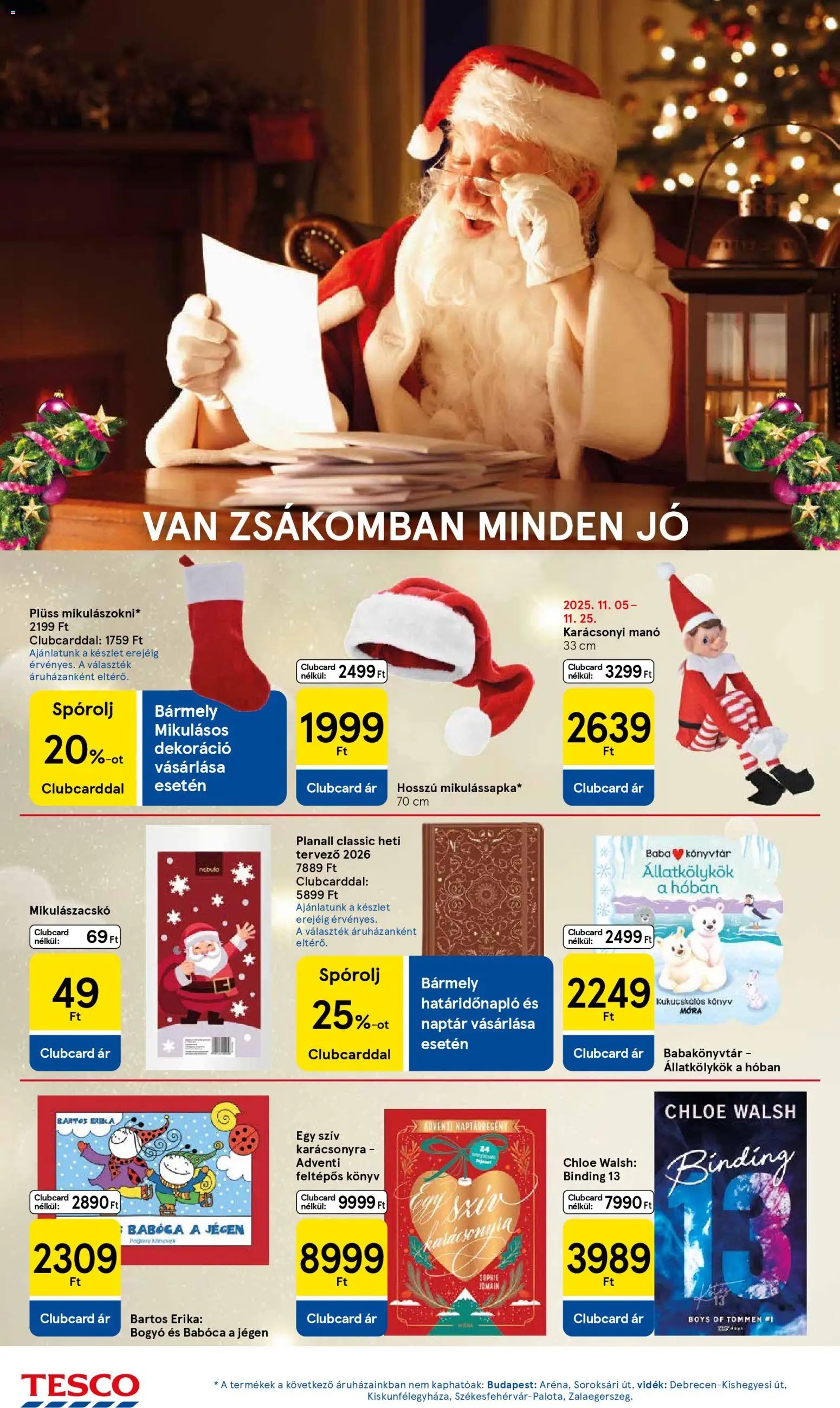 Tesco újság 2025.11.20. Szupermarket akciós újság (2025-11-20 - 2025-11-26)