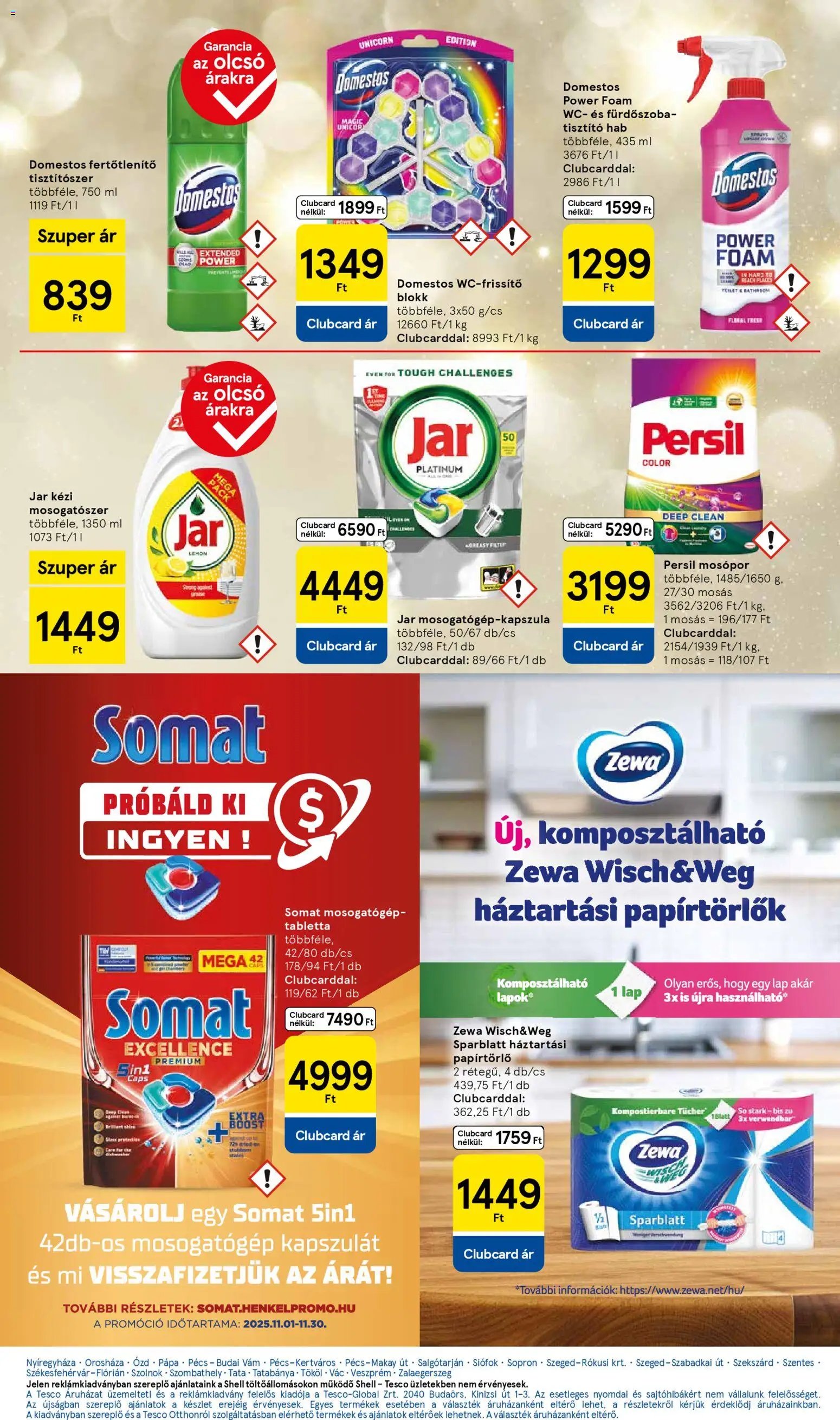 Tesco újság 2025.11.20. Szupermarket akciós újság (2025-11-20 - 2025-11-26)