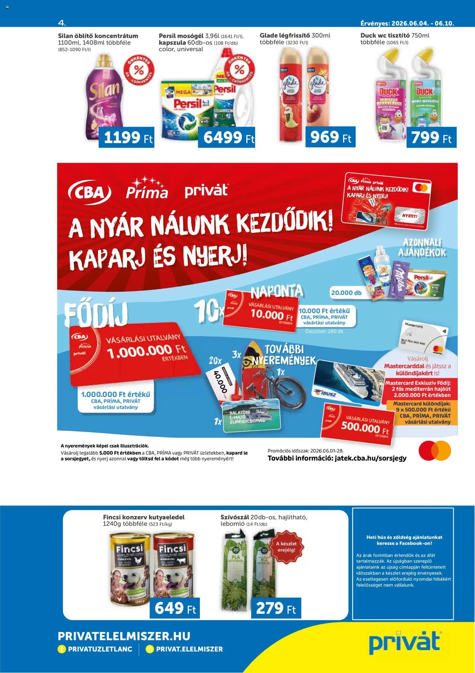 PRIVÁT újság 2026.06.04. PRIVÁT akciós újság