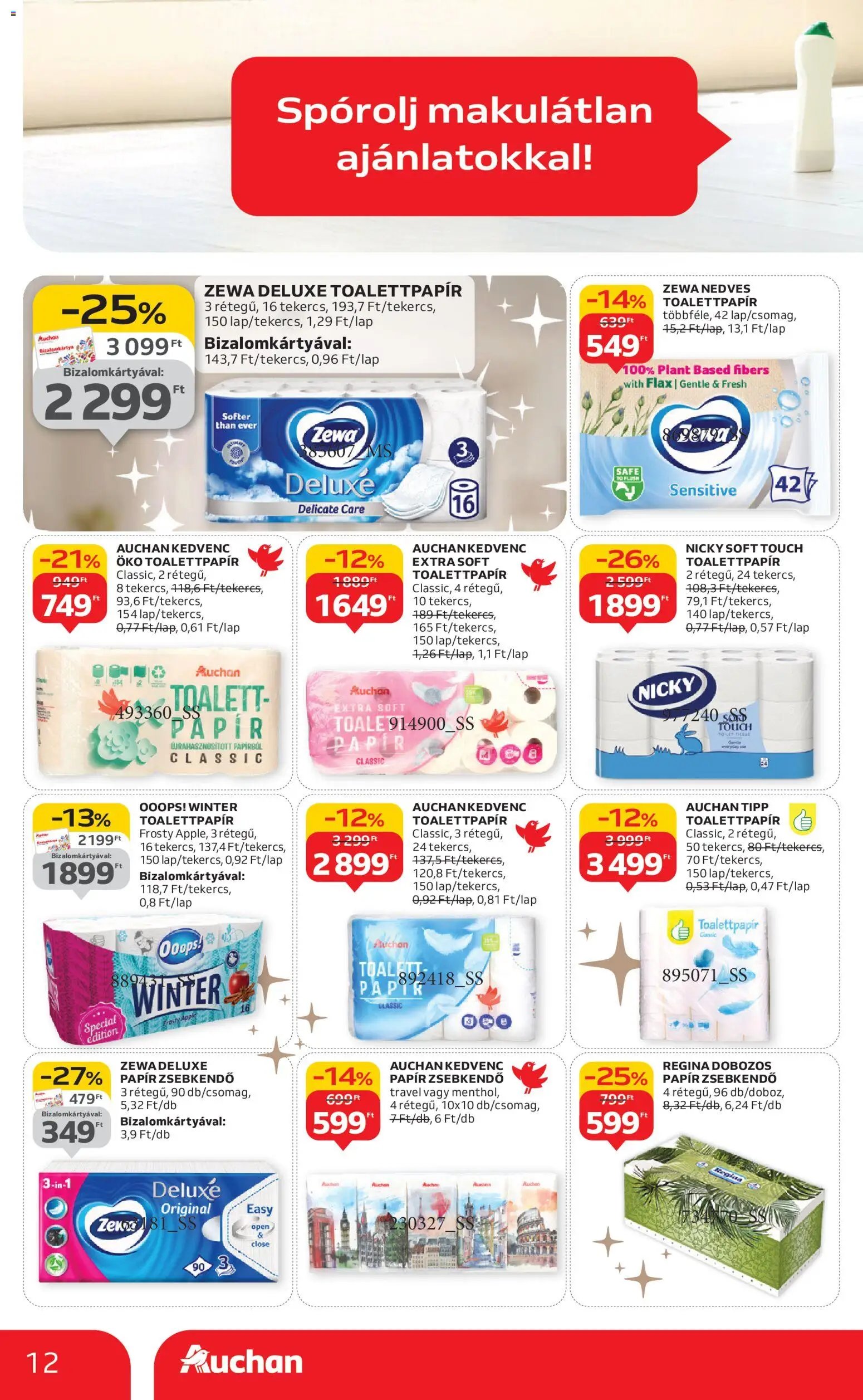 Auchan újság 2025.12.24. Fehér hetek hipermarket ajánlataink (2025-12-24 - 2026-01-21)
