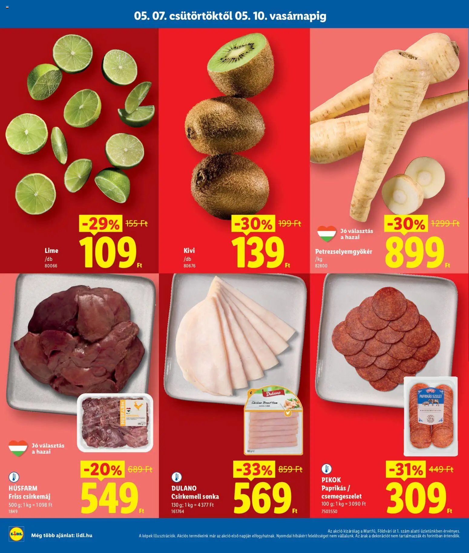 Lidl újság 2026.05.07. Lidl Martfű (2026-05-07 - 2026-05-10)