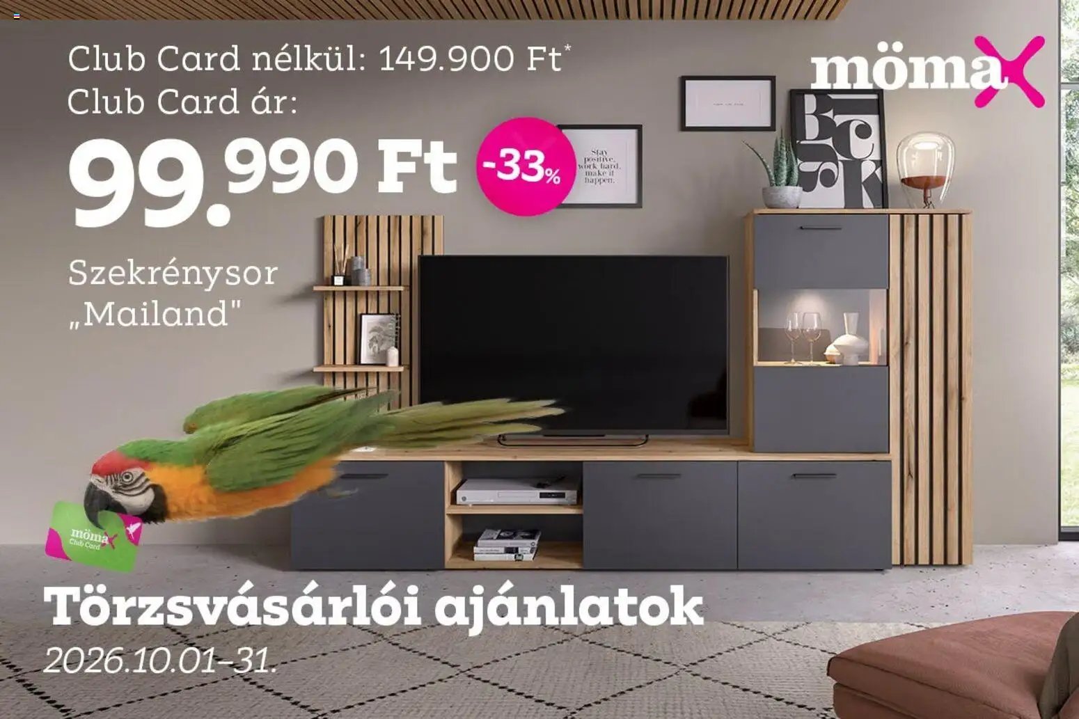 Mömax újság 2026.10.01. Mömax akciós újság