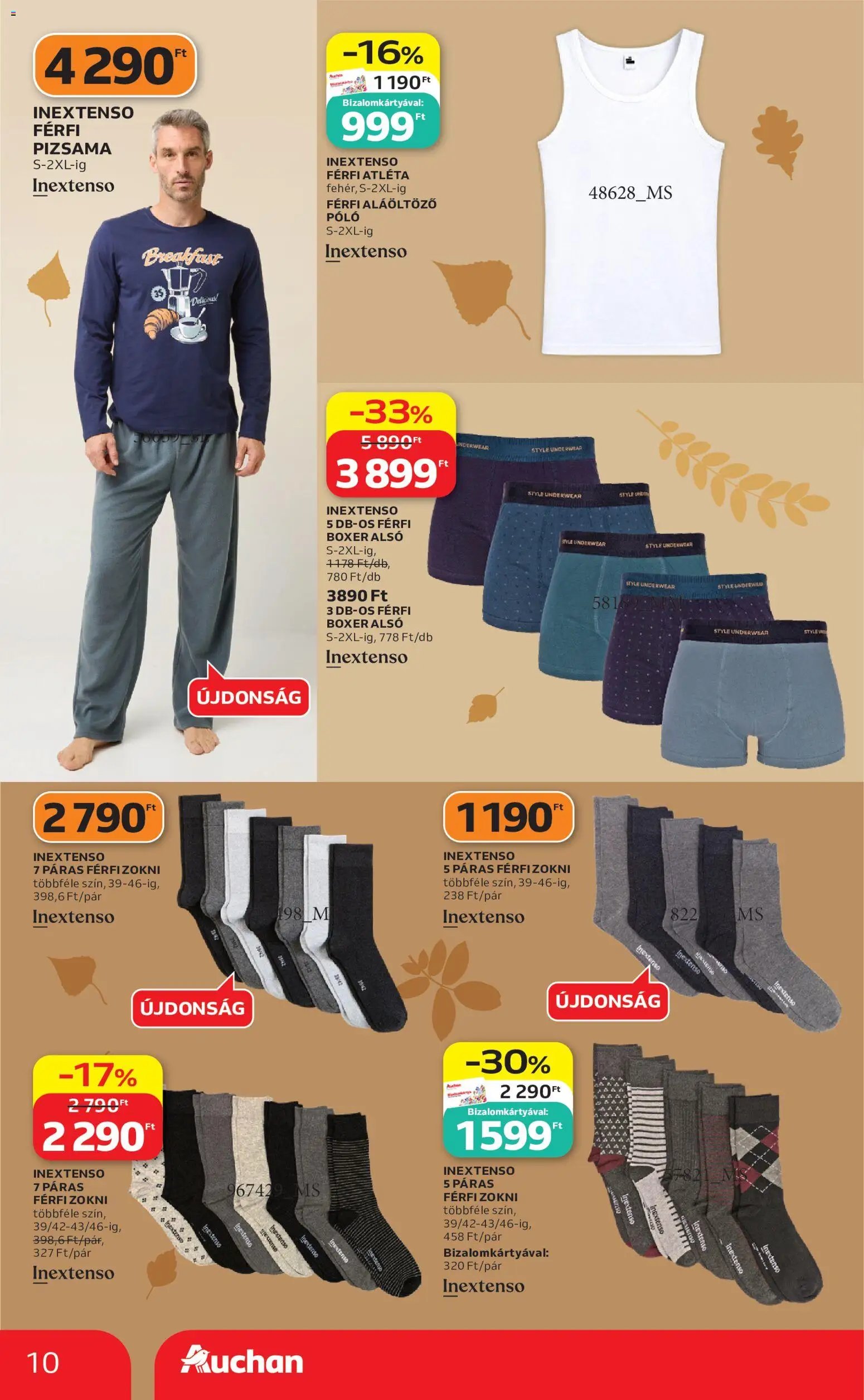 Auchan újság 2026.10.01. Auchan Őszi ruha ajánlatok