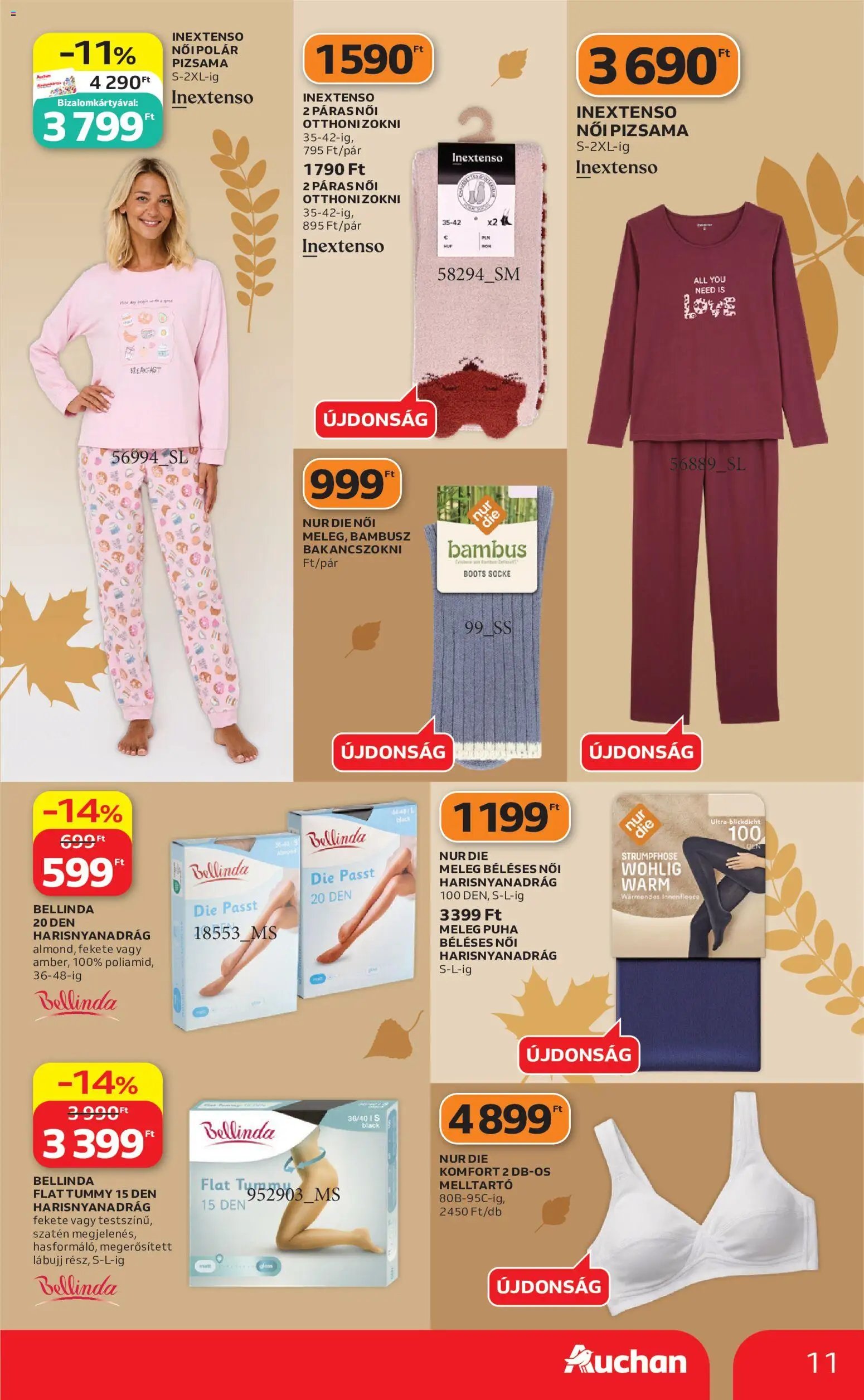 Auchan újság 2026.10.01. Auchan Őszi ruha ajánlatok
