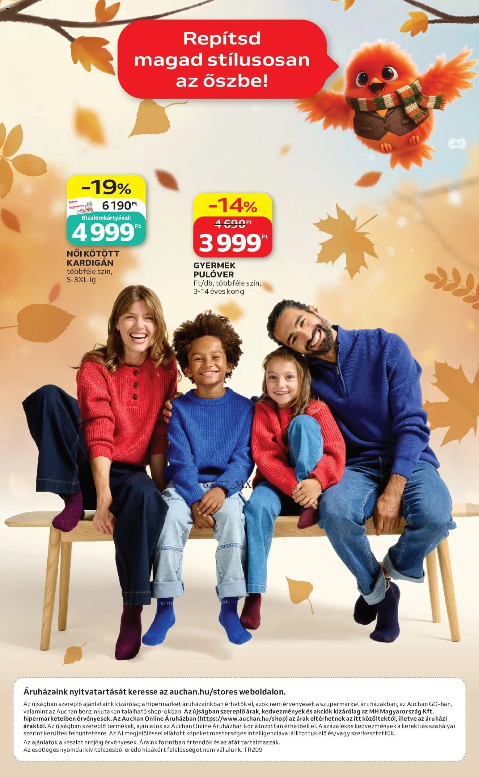Auchan újság 2026.10.01. Auchan Őszi ruha ajánlatok