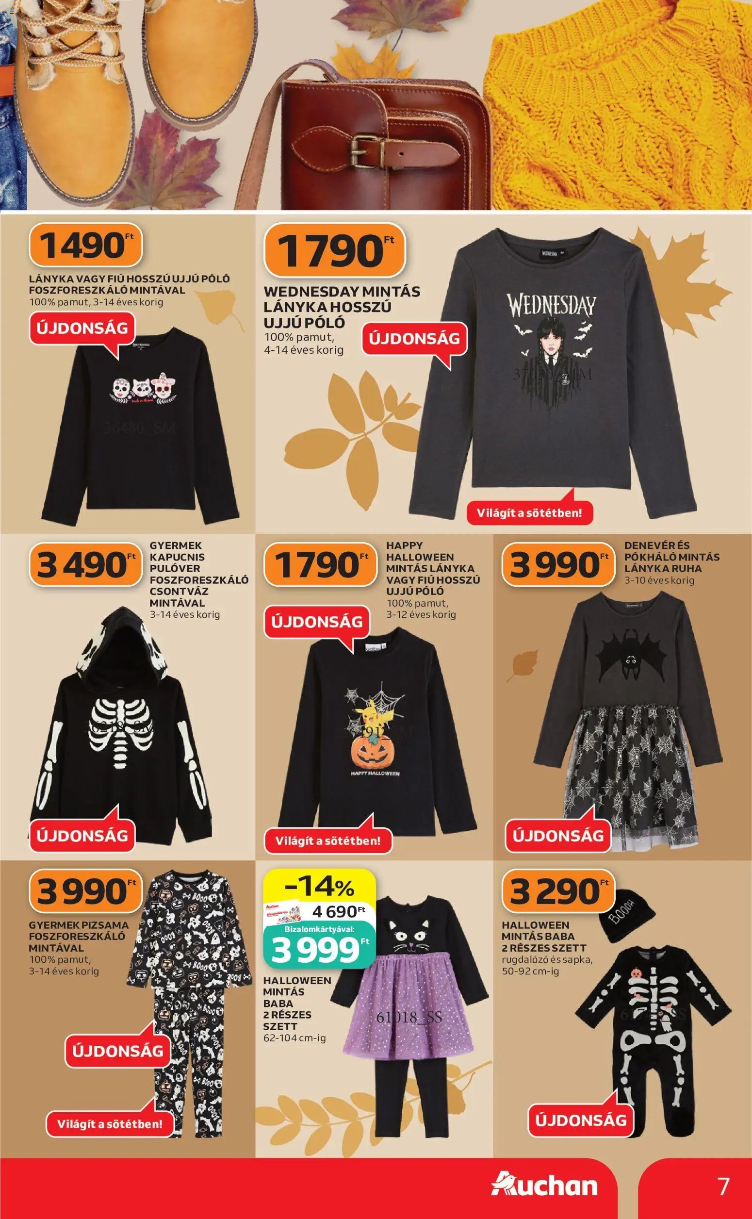 Auchan újság 2026.10.01. Auchan Őszi ruha ajánlatok