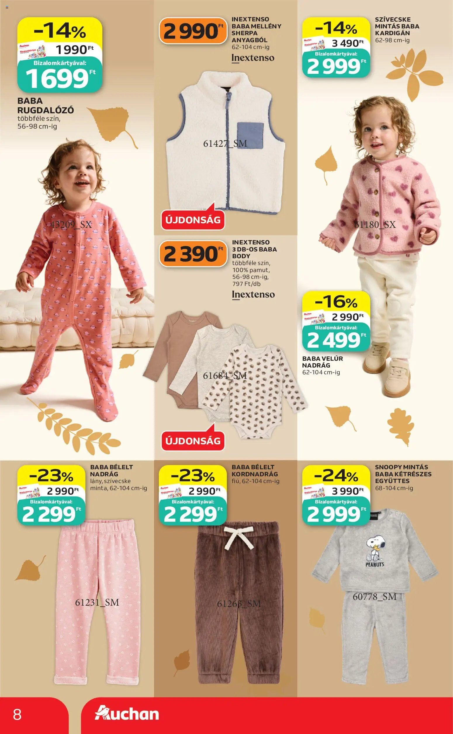 Auchan újság 2026.10.01. Auchan Őszi ruha ajánlatok
