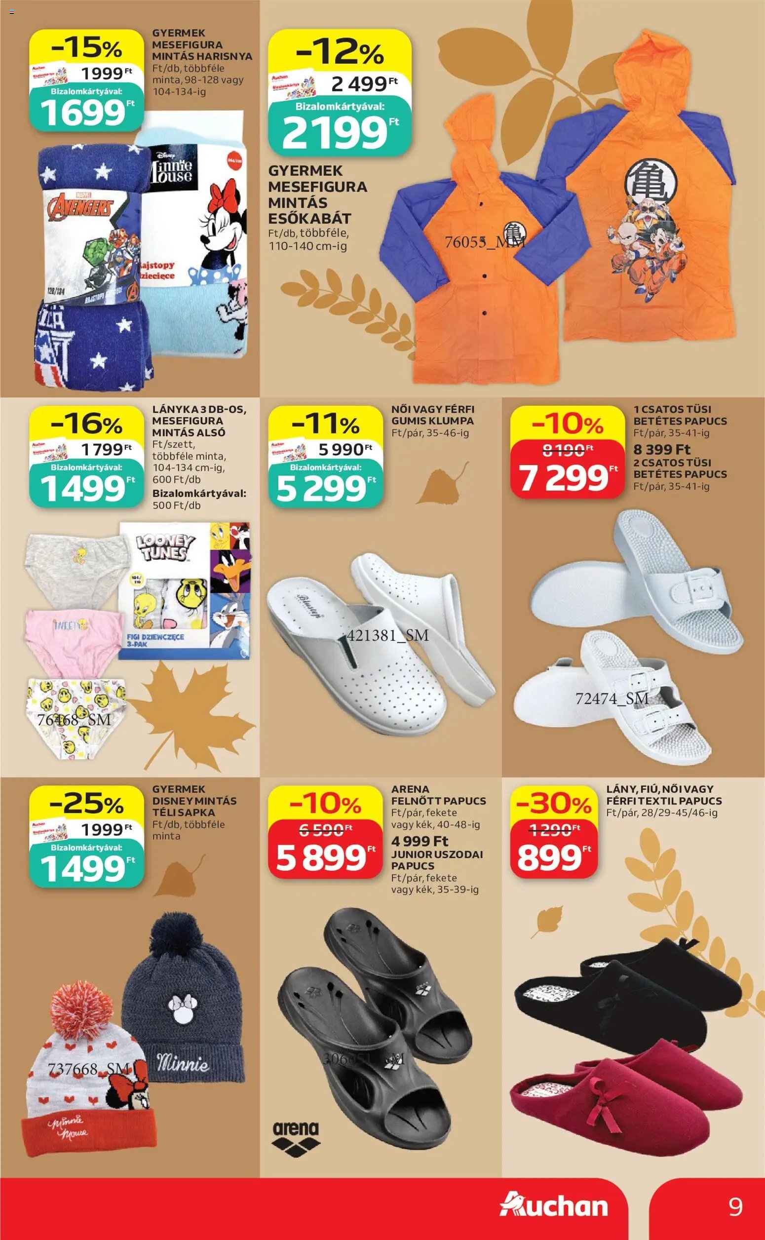 Auchan újság 2026.10.01. Auchan Őszi ruha ajánlatok