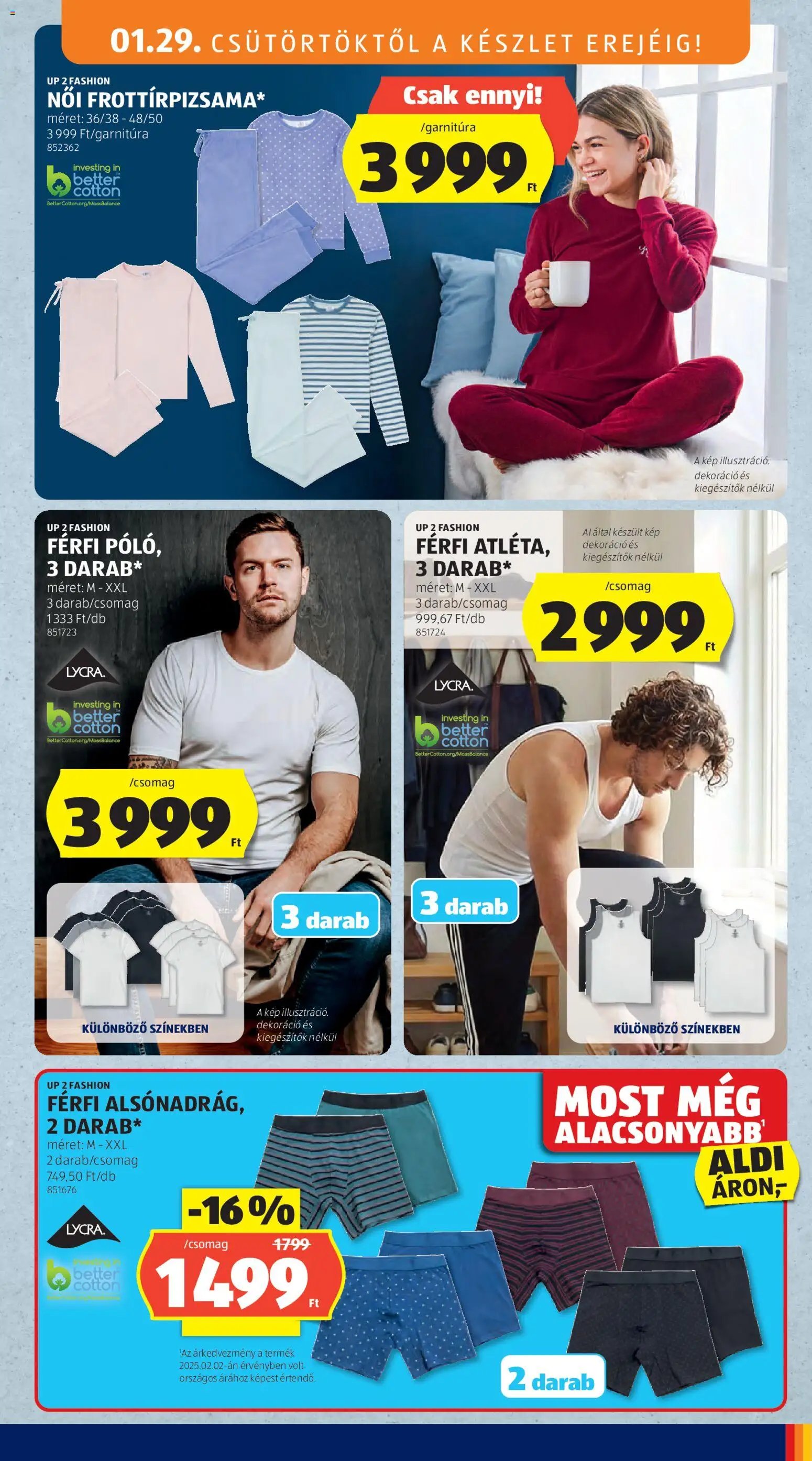 Aldi újság 2026.01.29. Középső sor termékei (2026-01-29 - 2026-02-04)