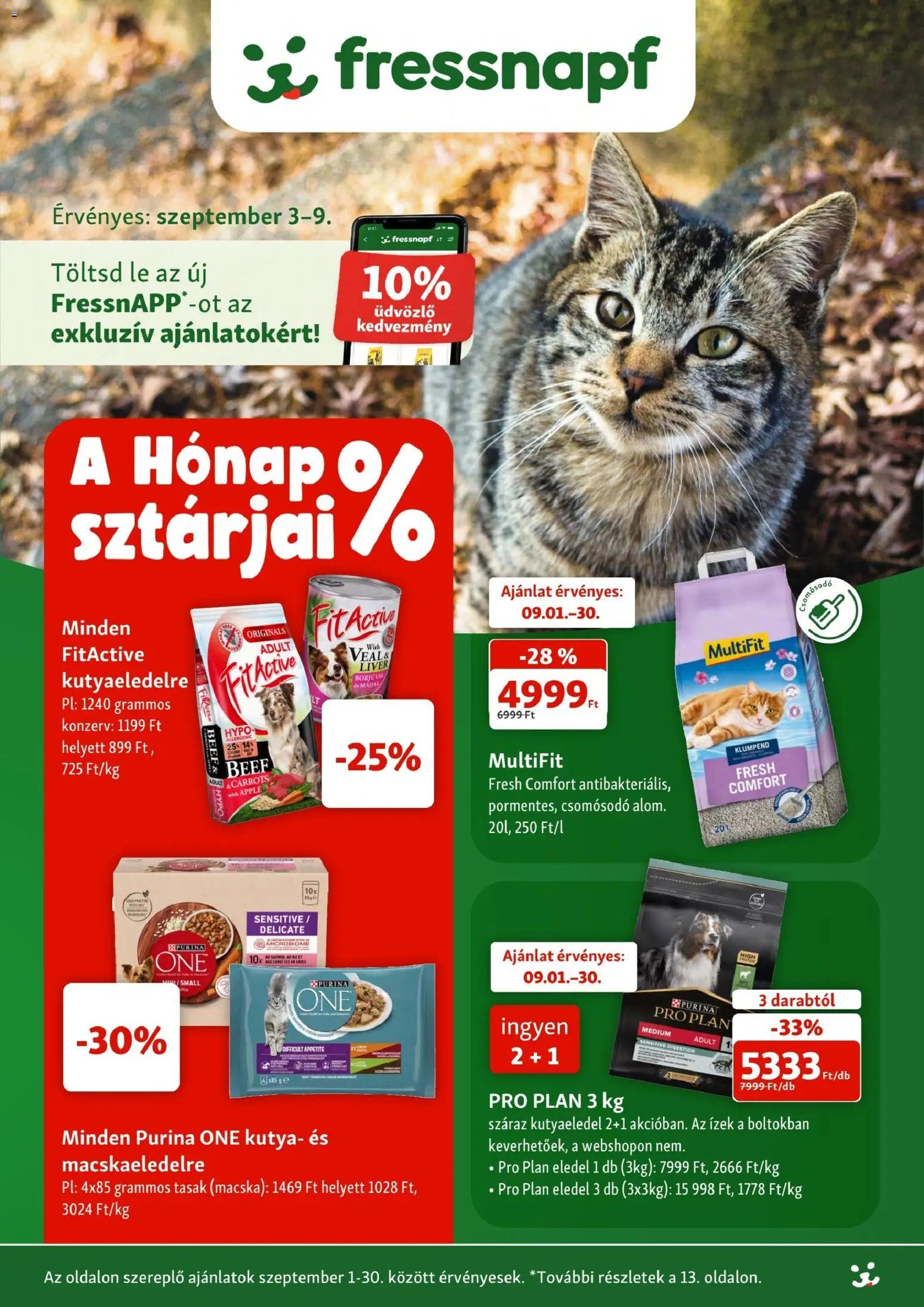 Fressnapf újság 2026.09.03. Fressnapf akciós újság