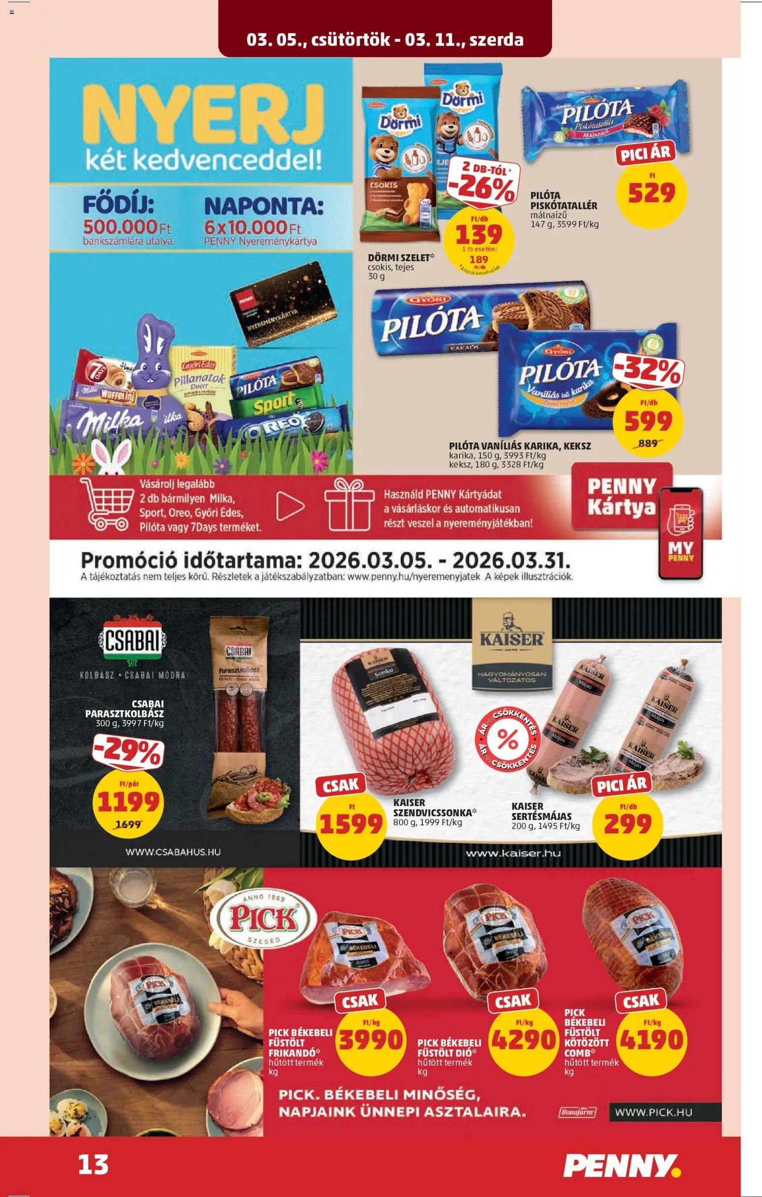 PENNY újság 2026.03.05. PENNY akciós újság (2026-03-05 - 2026-03-11)