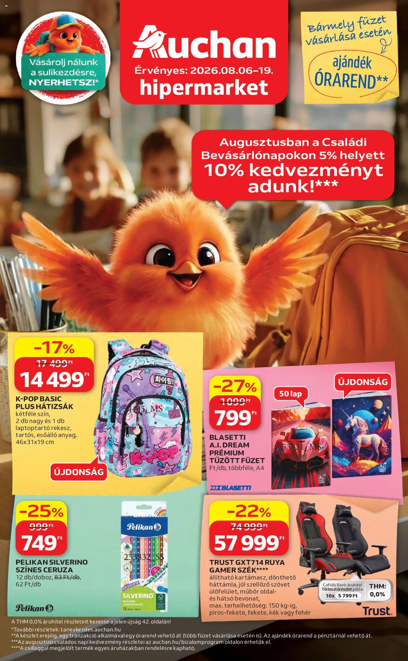 Auchan újság 2026.08.06. Auchan Iskolakezdés ajánlatok