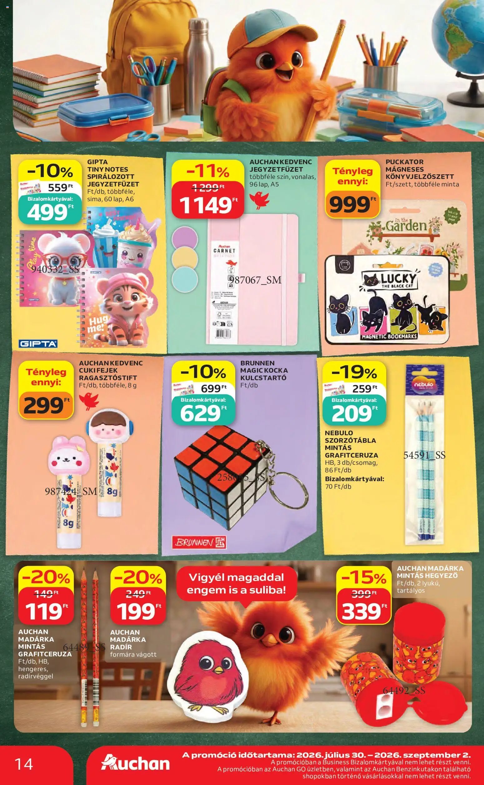 Auchan újság 2026.08.06. Auchan Iskolakezdés ajánlatok