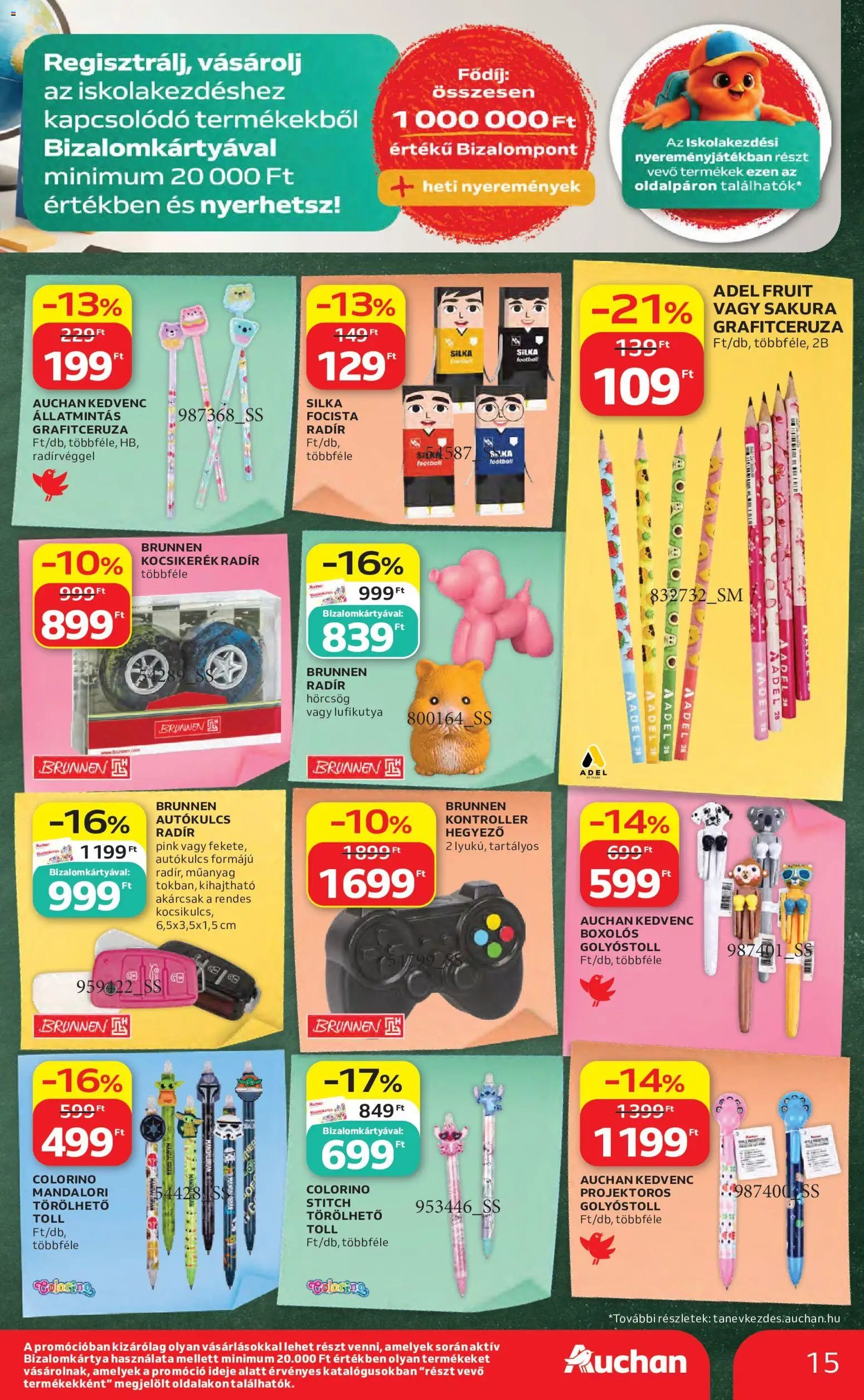 Auchan újság 2026.08.06. Auchan Iskolakezdés ajánlatok