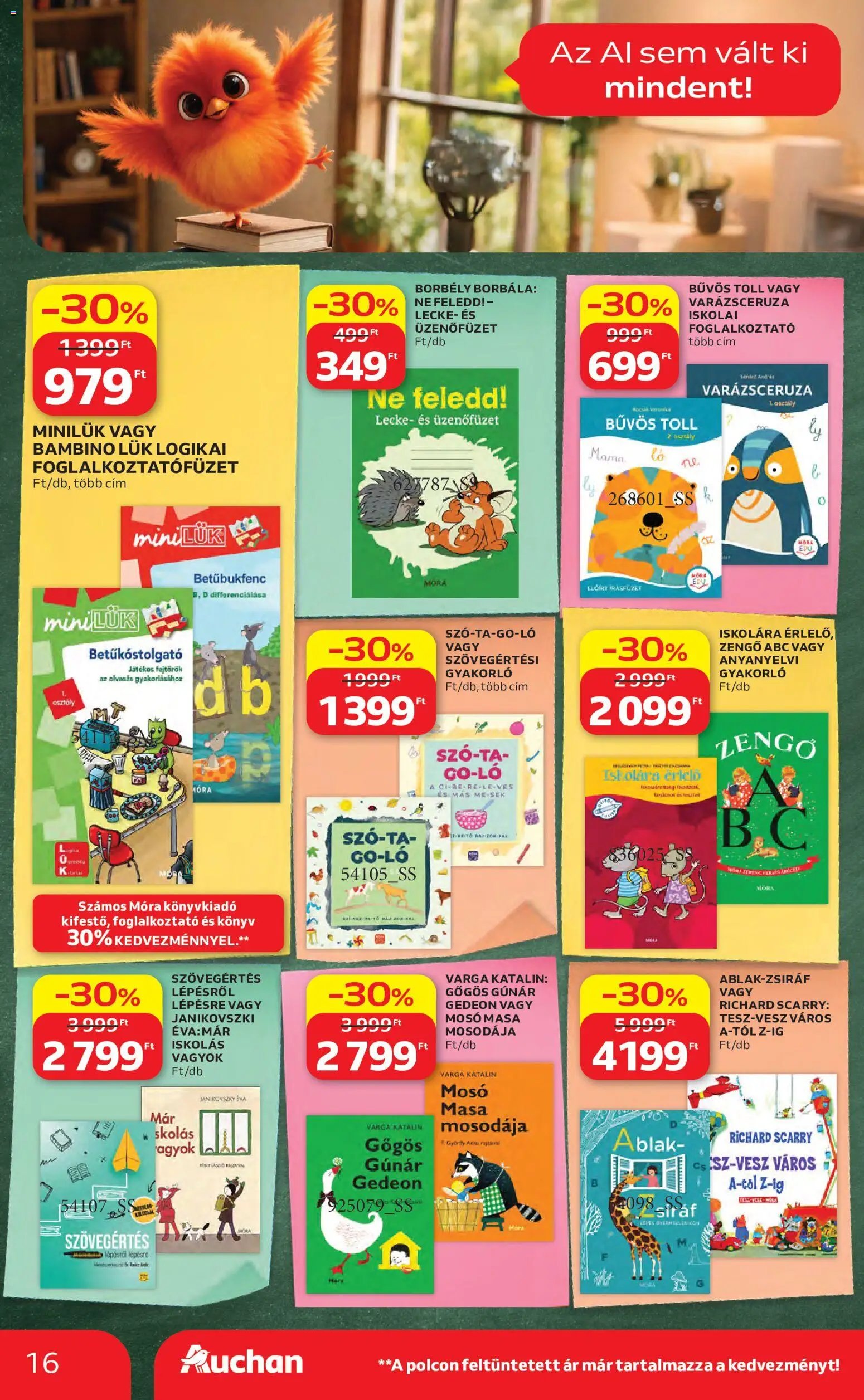Auchan újság 2026.08.06. Auchan Iskolakezdés ajánlatok
