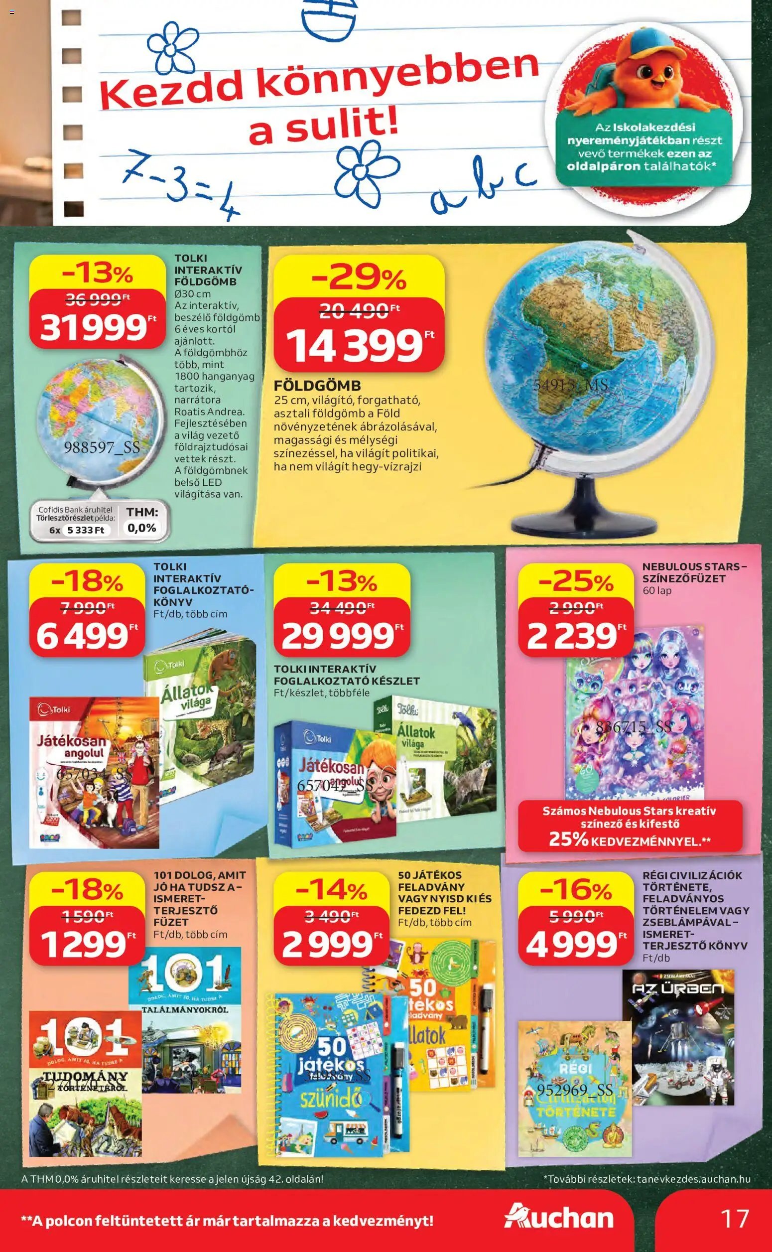 Auchan újság 2026.08.06. Auchan Iskolakezdés ajánlatok