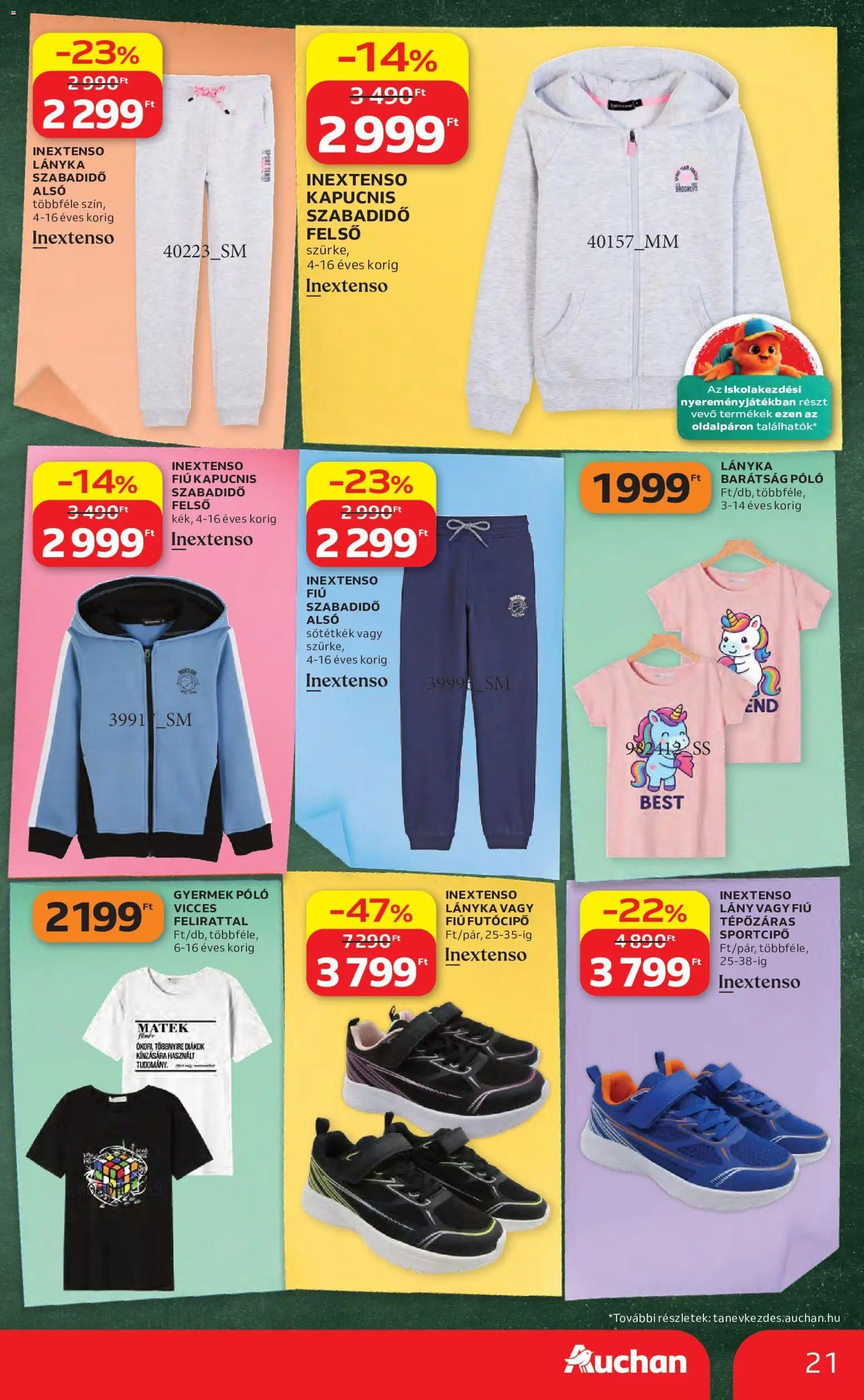 Auchan újság 2026.08.06. Auchan Iskolakezdés ajánlatok