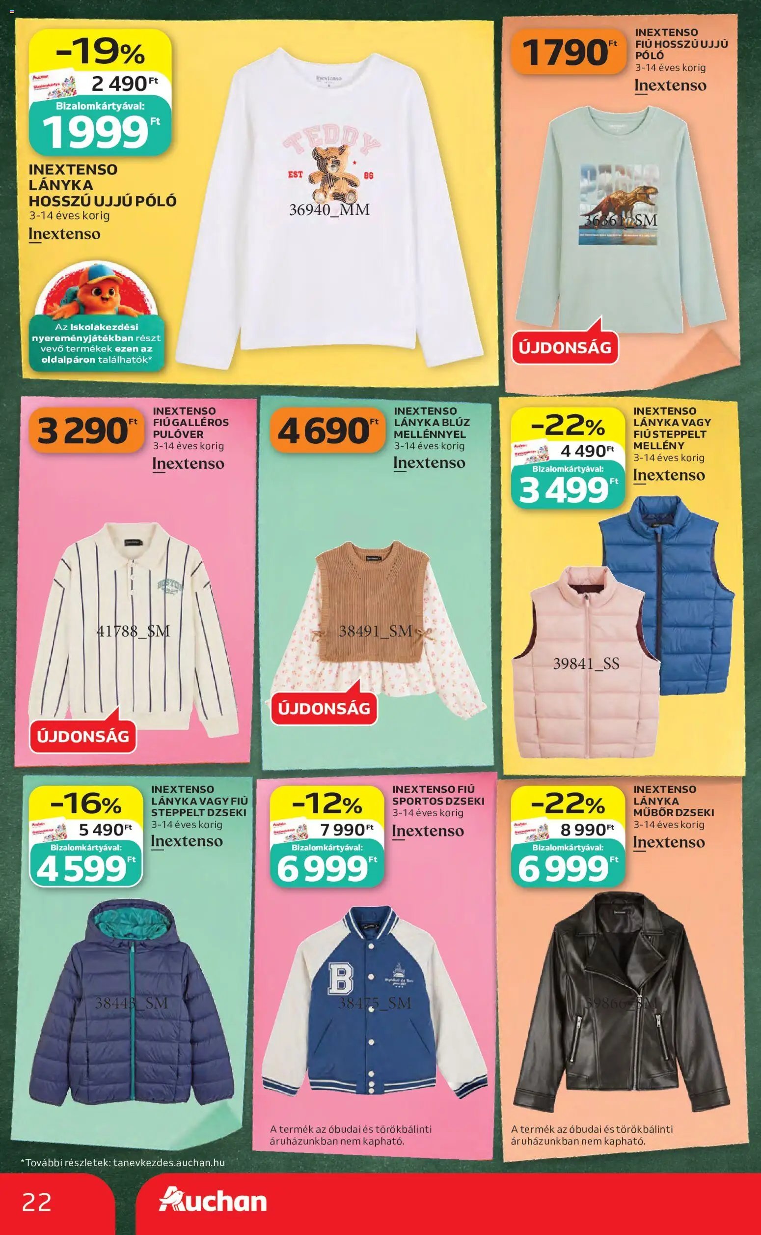 Auchan újság 2026.08.06. Auchan Iskolakezdés ajánlatok