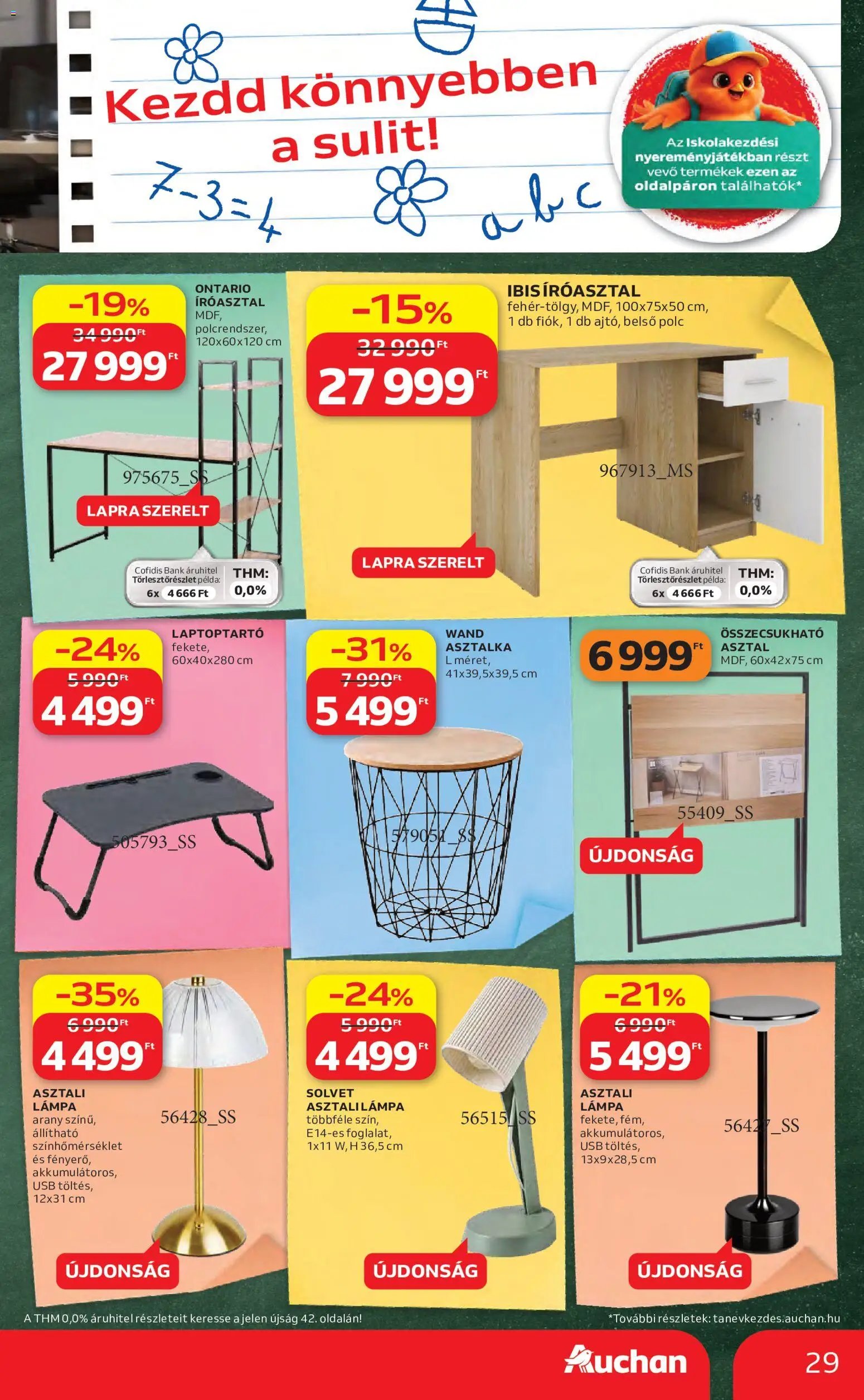 Auchan újság 2026.08.06. Auchan Iskolakezdés ajánlatok