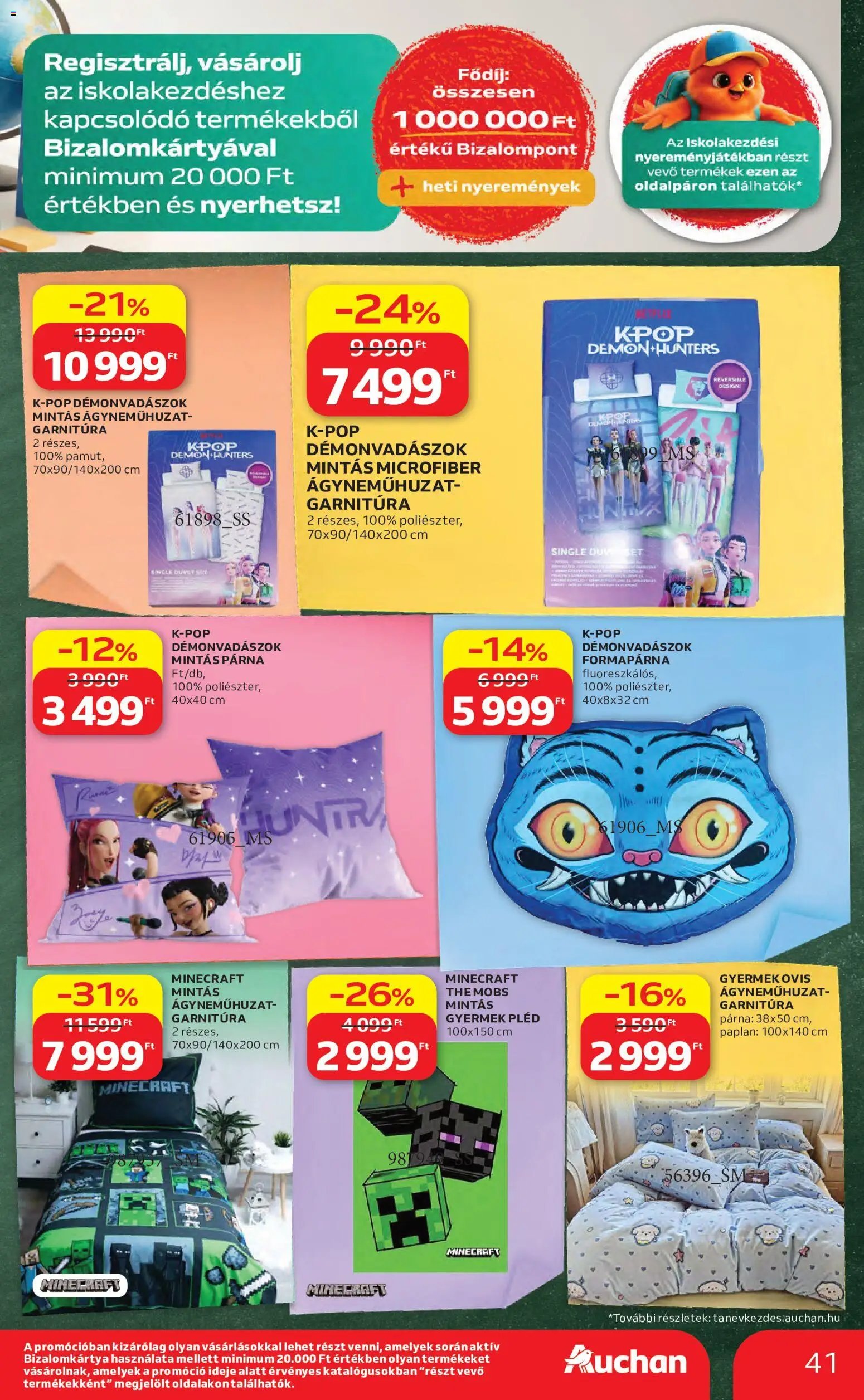 Auchan újság 2026.08.06. Auchan Iskolakezdés ajánlatok