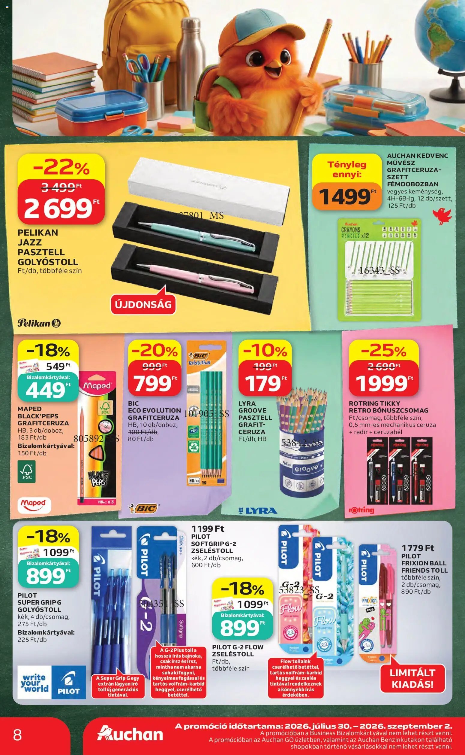 Auchan újság 2026.08.06. Auchan Iskolakezdés ajánlatok
