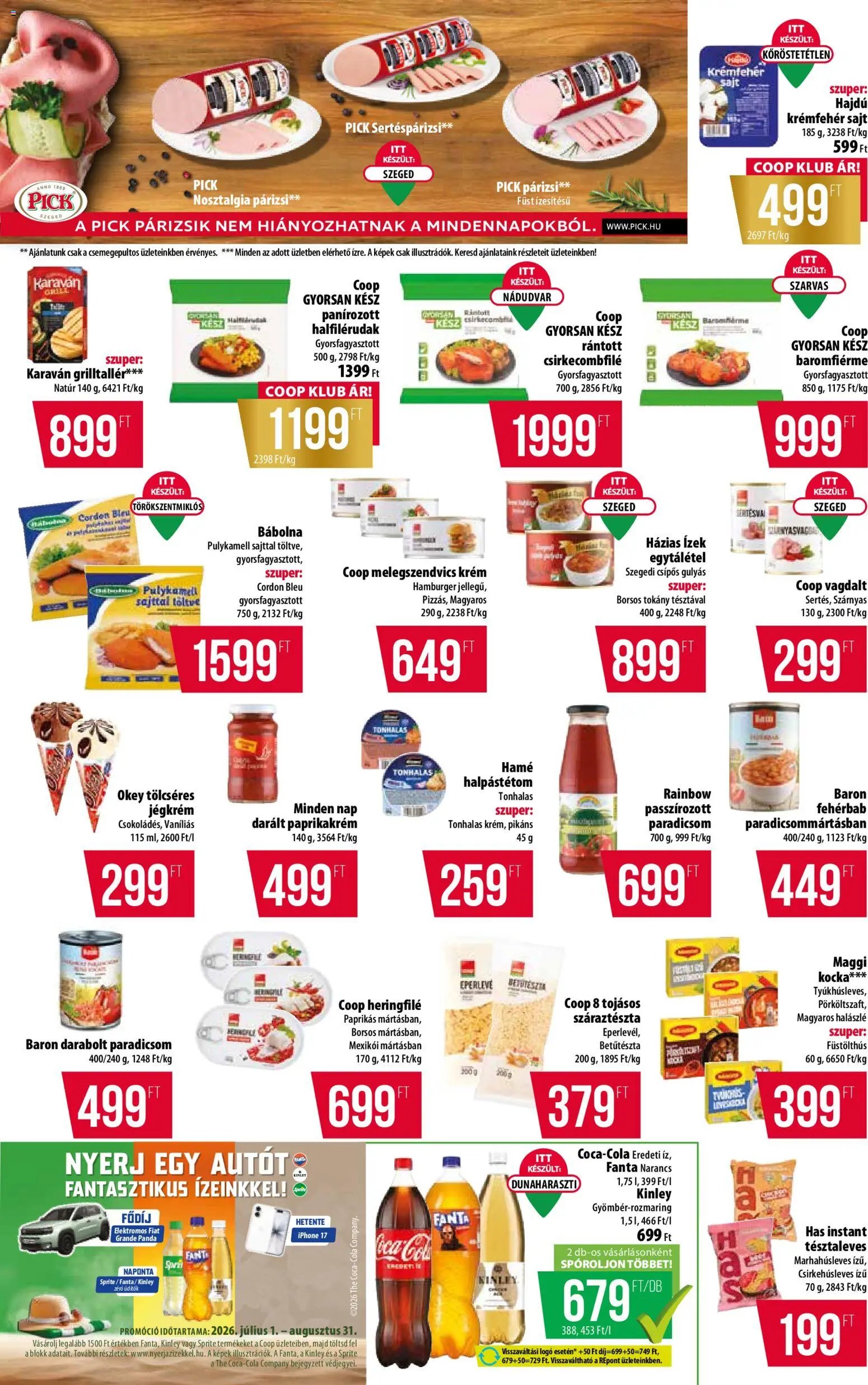 COOP újság 2026.07.02. COOP akciós újság
