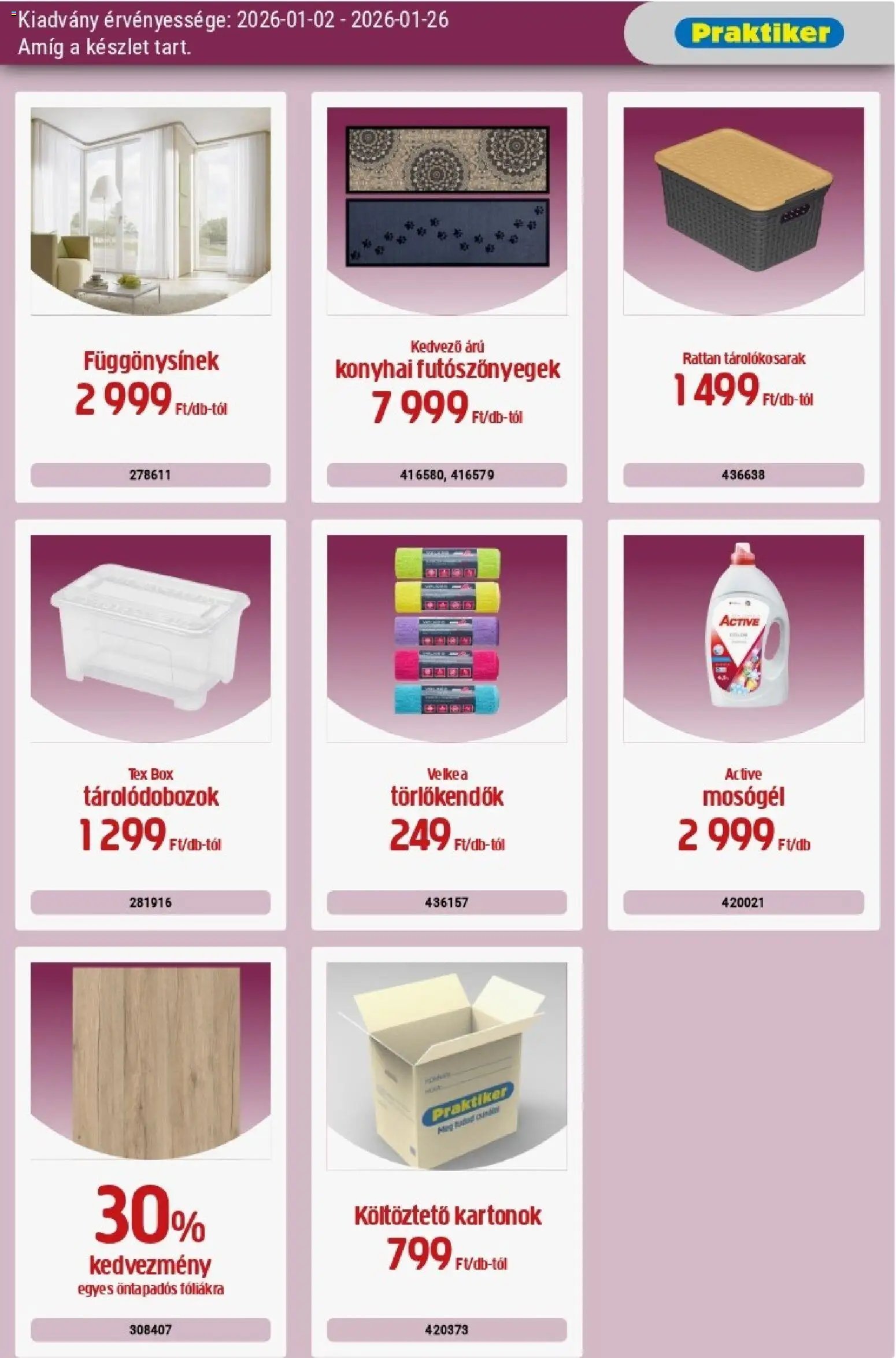 Praktiker újság 2026.01.02. Akciós újság Praktiker (2026-01-02 - 2026-01-26)