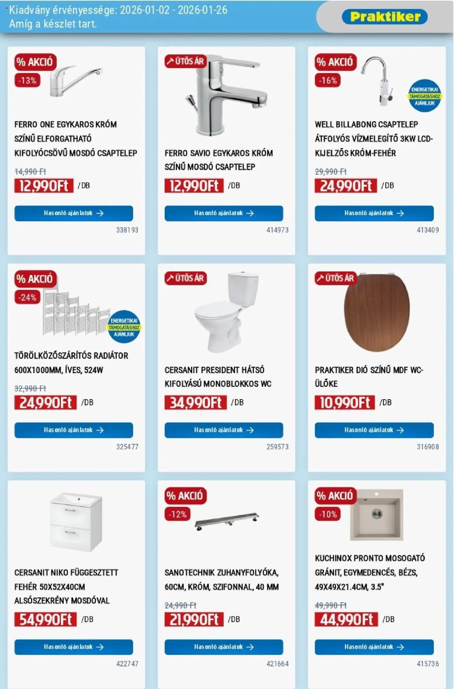 Praktiker újság 2026.01.02. Akciós újság Praktiker (2026-01-02 - 2026-01-26)