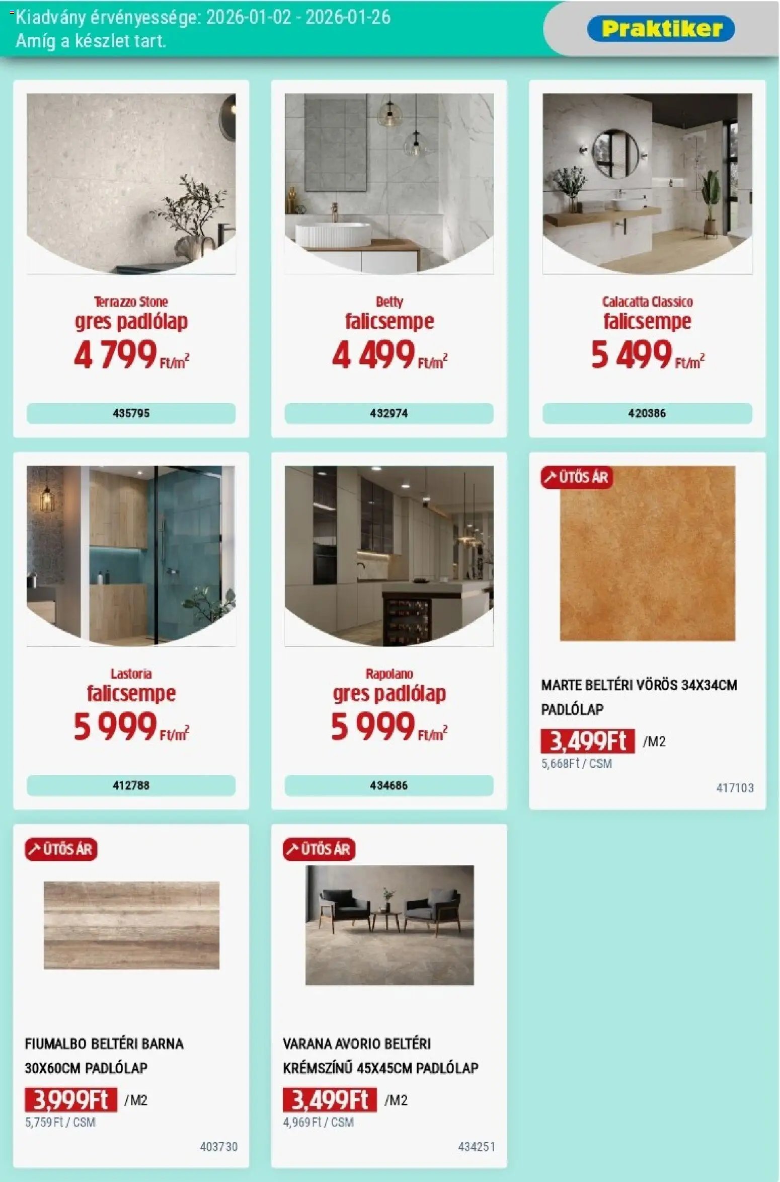 Praktiker újság 2026.01.02. Akciós újság Praktiker (2026-01-02 - 2026-01-26)