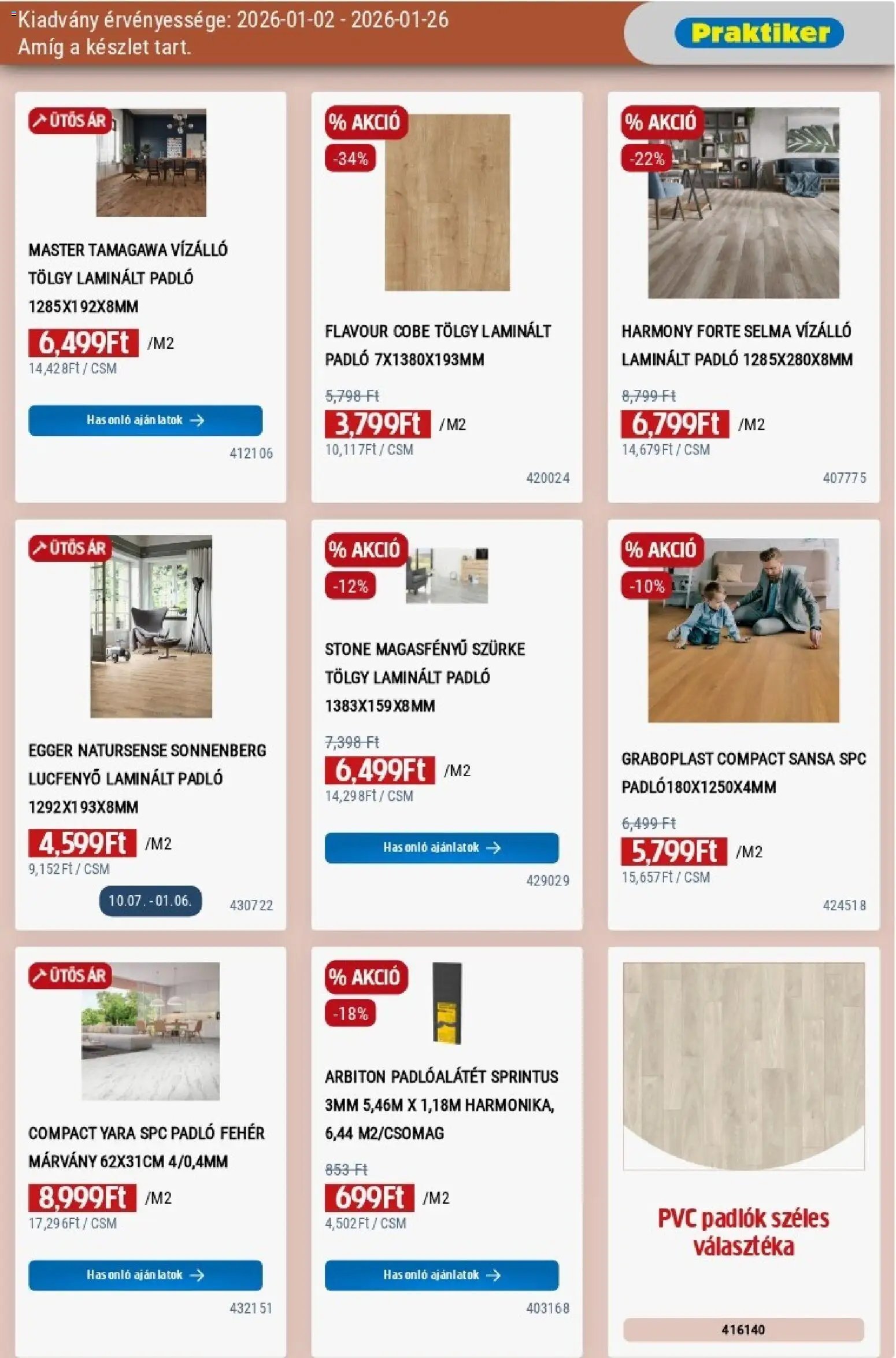 Praktiker újság 2026.01.02. Akciós újság Praktiker (2026-01-02 - 2026-01-26)