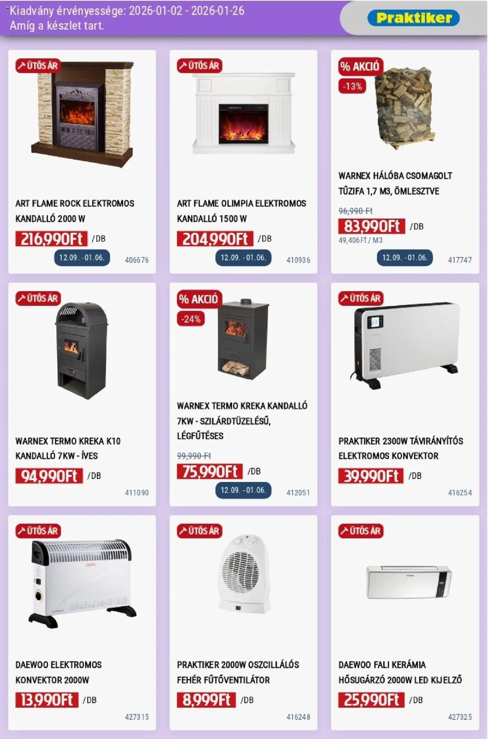 Praktiker újság 2026.01.02. Akciós újság Praktiker (2026-01-02 - 2026-01-26)