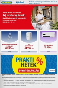 Praktiker újság 2026.01.02. Akciós újság Praktiker (2026-01-02 - 2026-01-26)