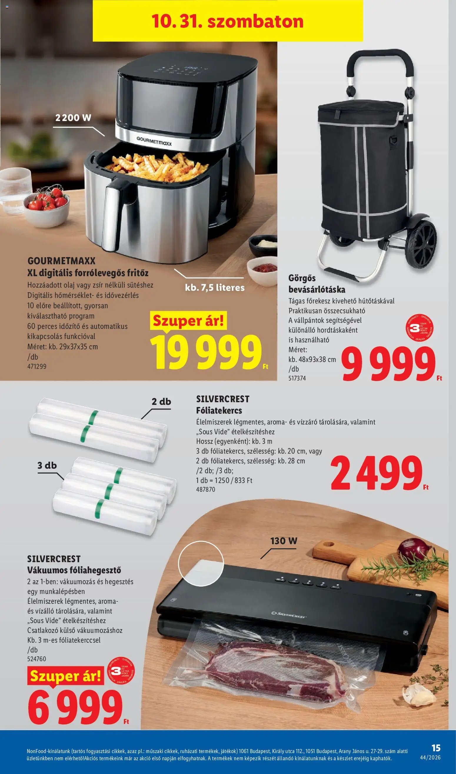 Lidl Nonfood kínálatunk 2026.10.29. - lapozható formában szórólap ✳️