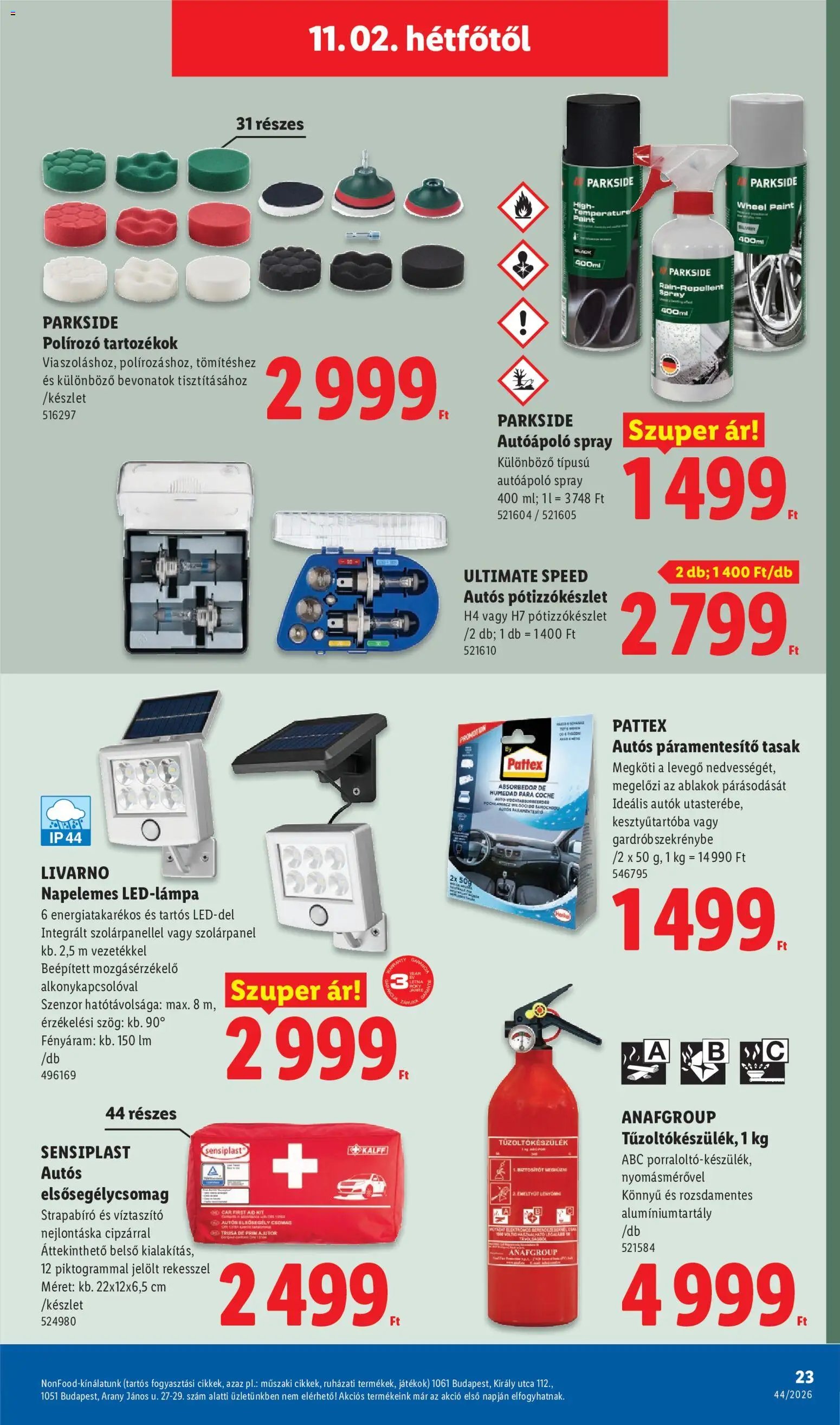 Lidl Nonfood kínálatunk 2026.10.29. - lapozható formában szórólap ✳️